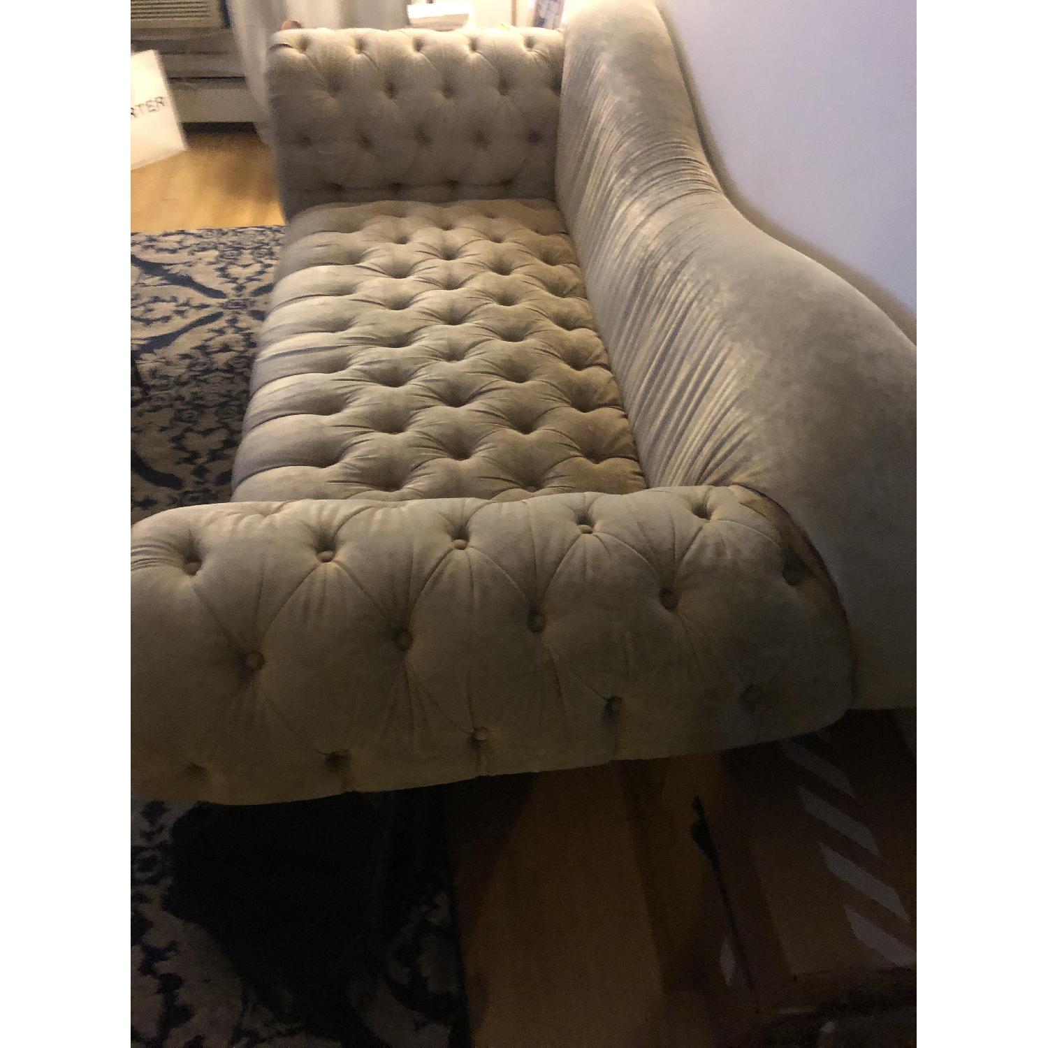 Ralph Lauren Beige Tufted Linen Sofa - image-3