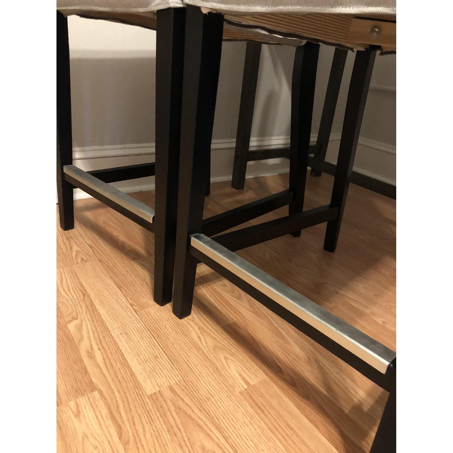 Ikea Henriksdal Bar Stools w/ Linen Covers AptDeco