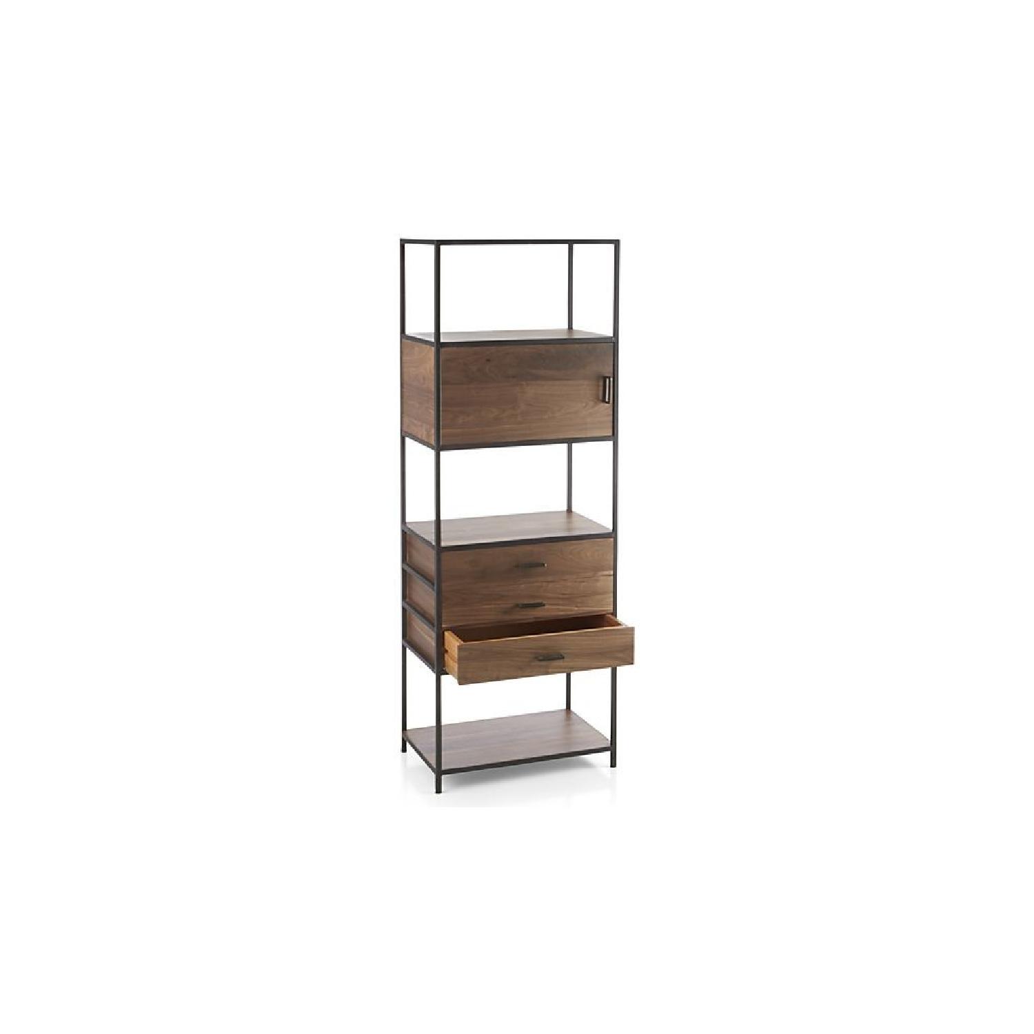 Crate & Barrel Knox Tall Storage Bookcase - image-1