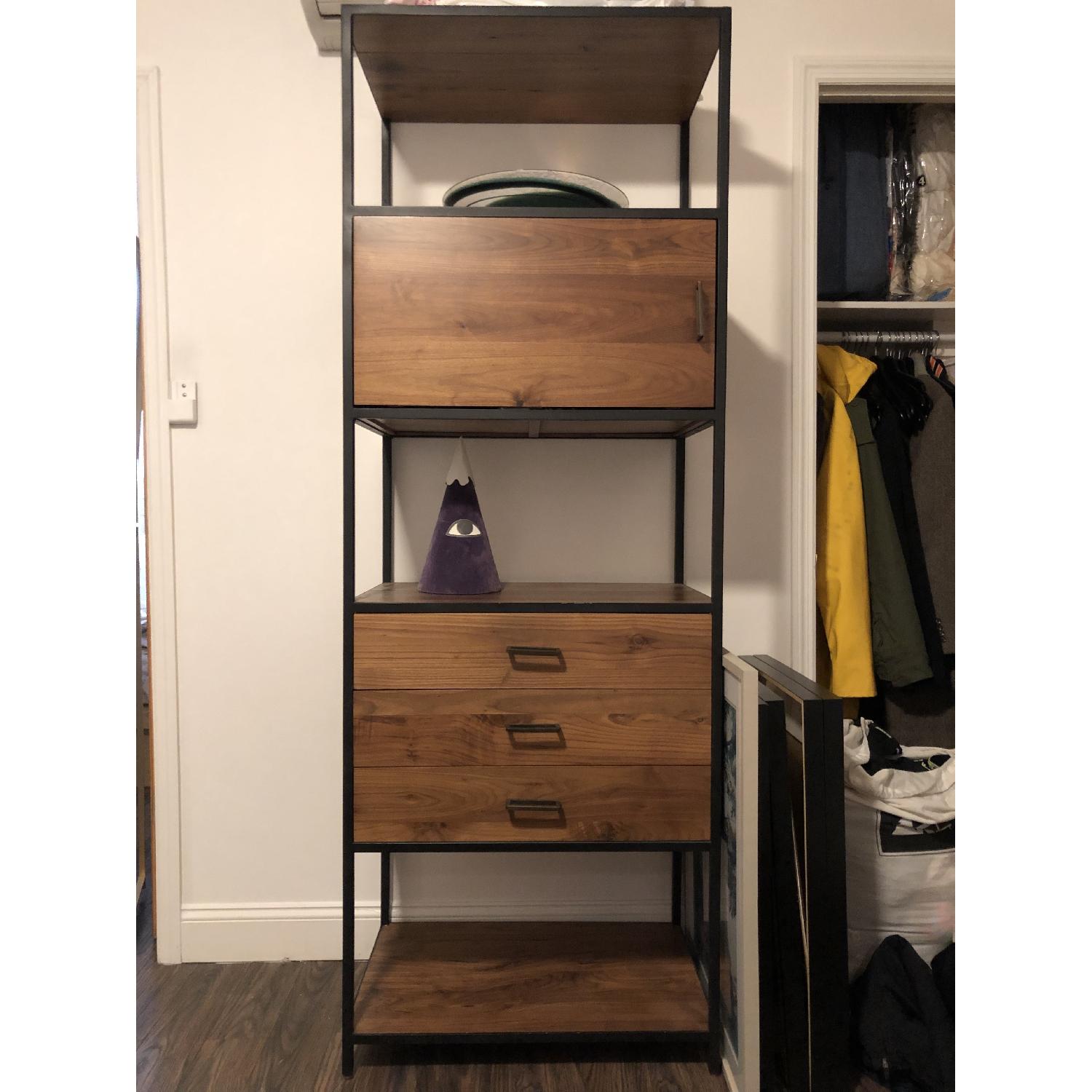 Crate & Barrel Knox Tall Storage Bookcase - image-4
