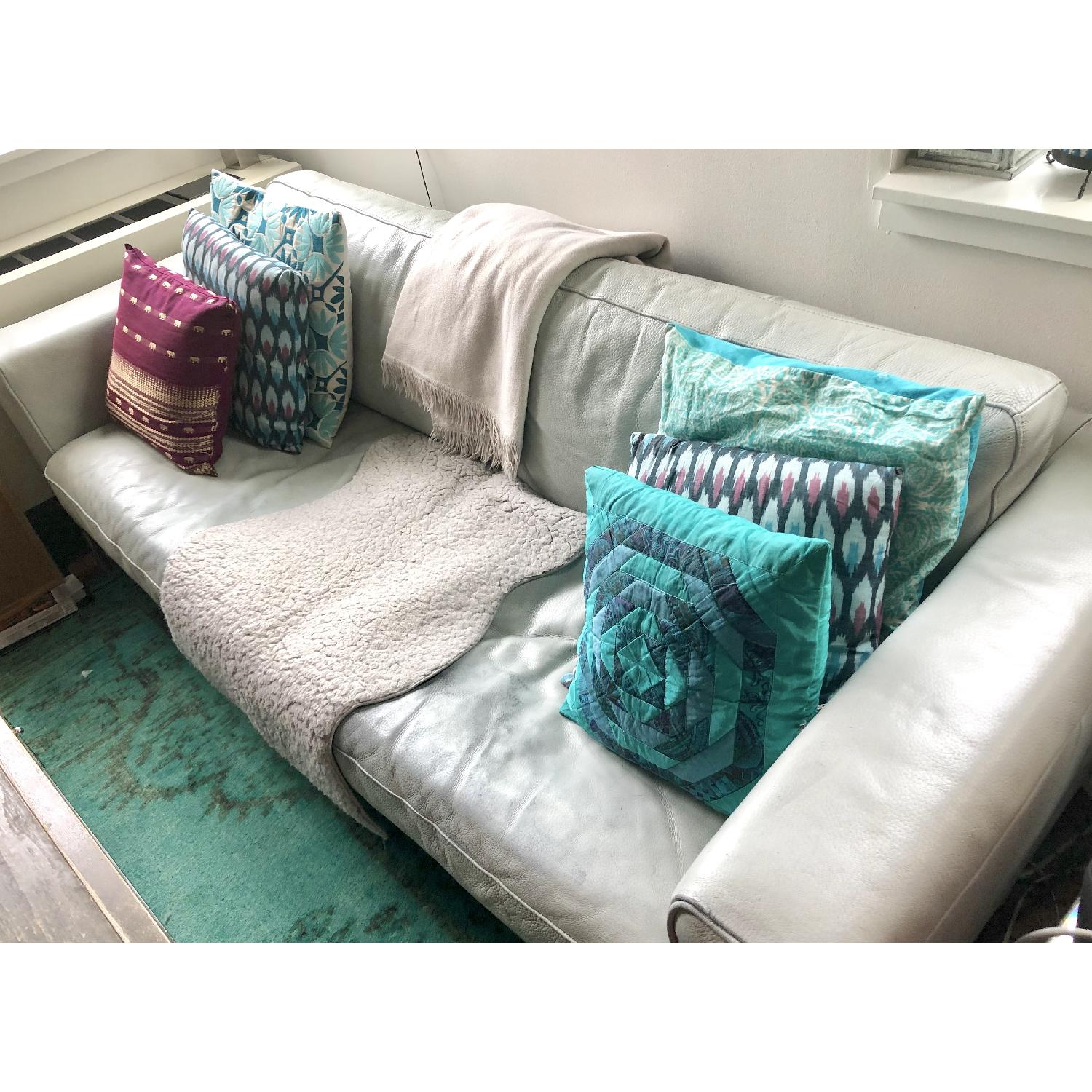 Ikea Custom Leather Sofa - image-2