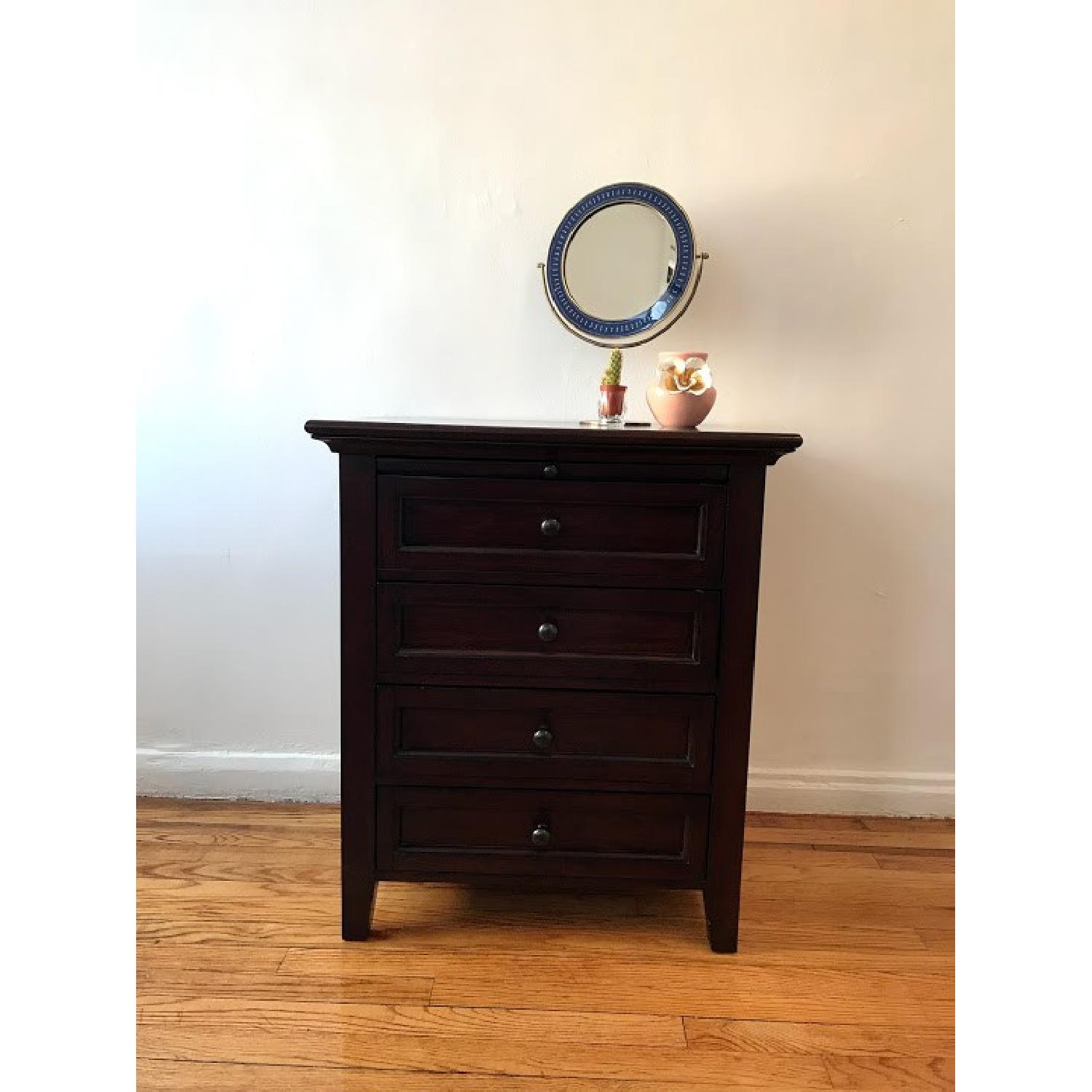 Pottery Barn 4-Drawer Bedside Table - image-1