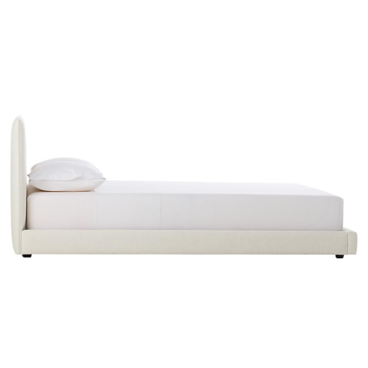 CB2 Facade Snow Linen Queen Bed - image-2