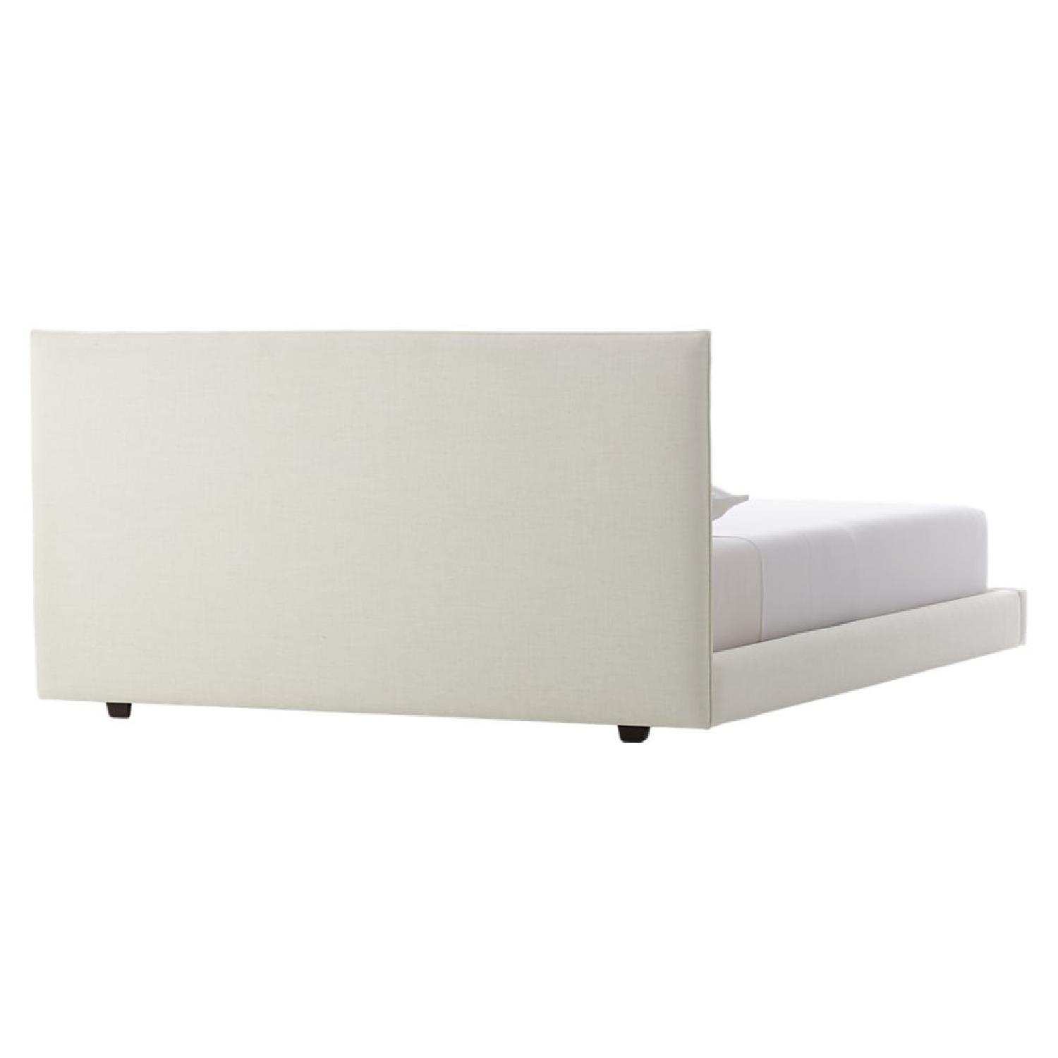 CB2 Facade Snow Linen Queen Bed - image-3
