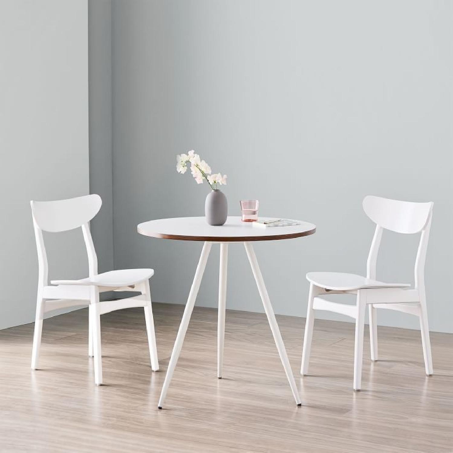 West Elm Wren Bistro Table in White Laminate - image-3