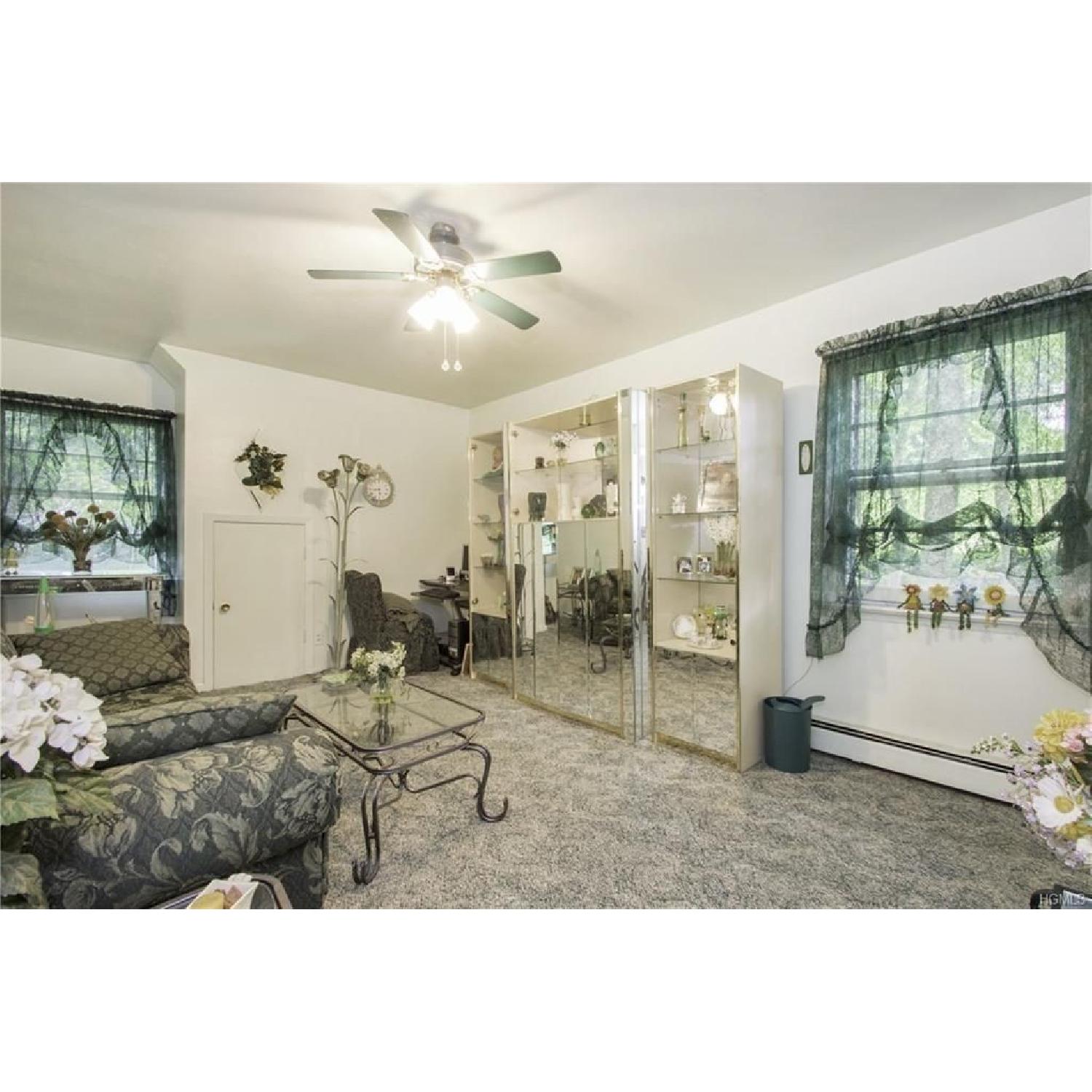 Mirrored Wall Unit/Entertainment Center - image-1