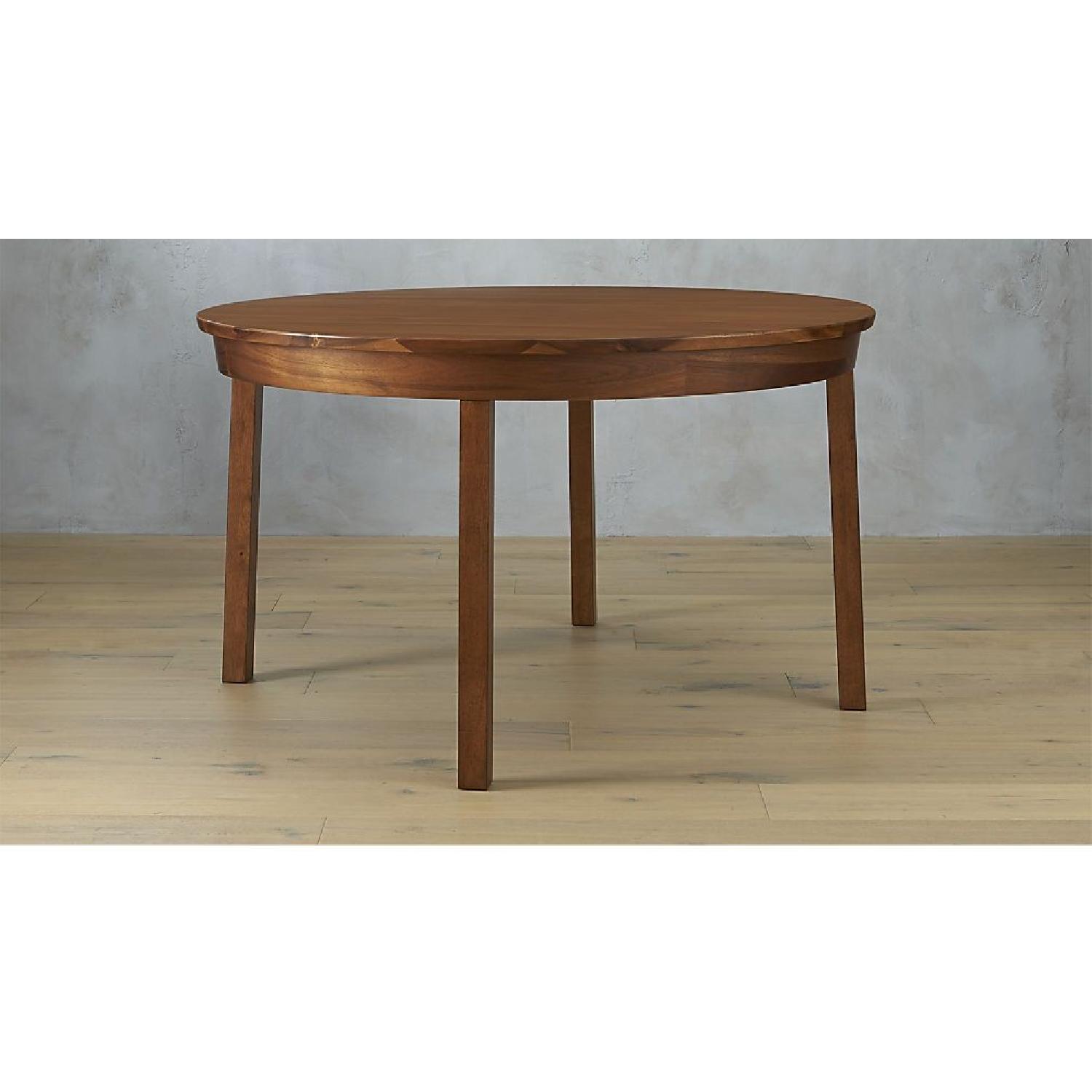 CB2 Claremont Round Wood Dining Table - AptDeco
