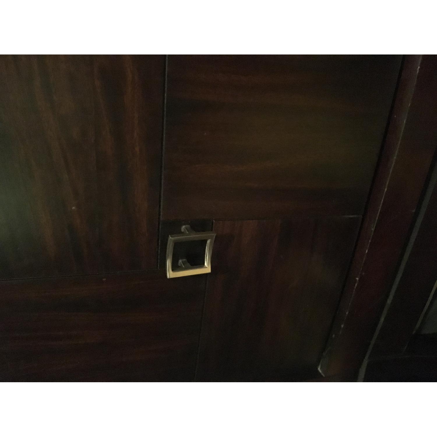 Raymour & Flanigan Spiga Espresso Dark Brown Server - image-5