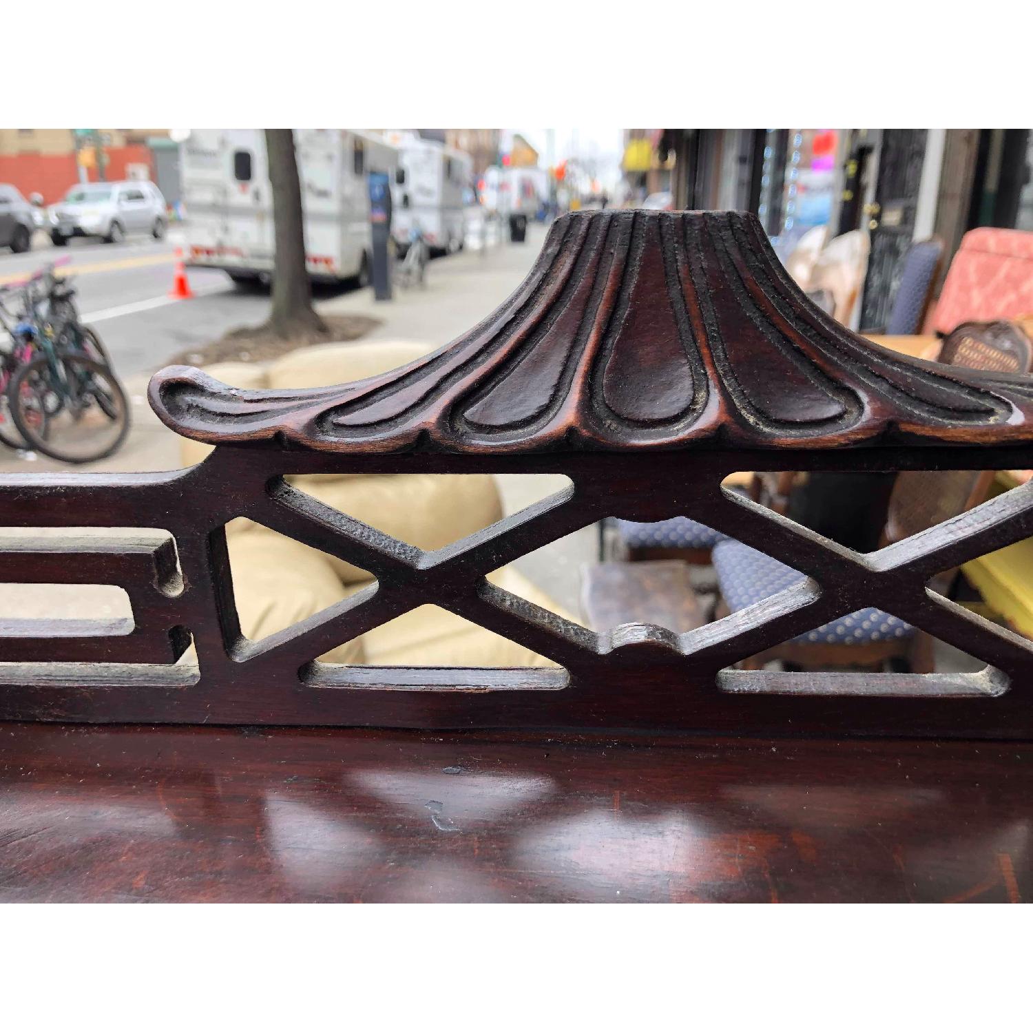 Antique 1930s Cherry Wood Oriental Style Dresser - image-10
