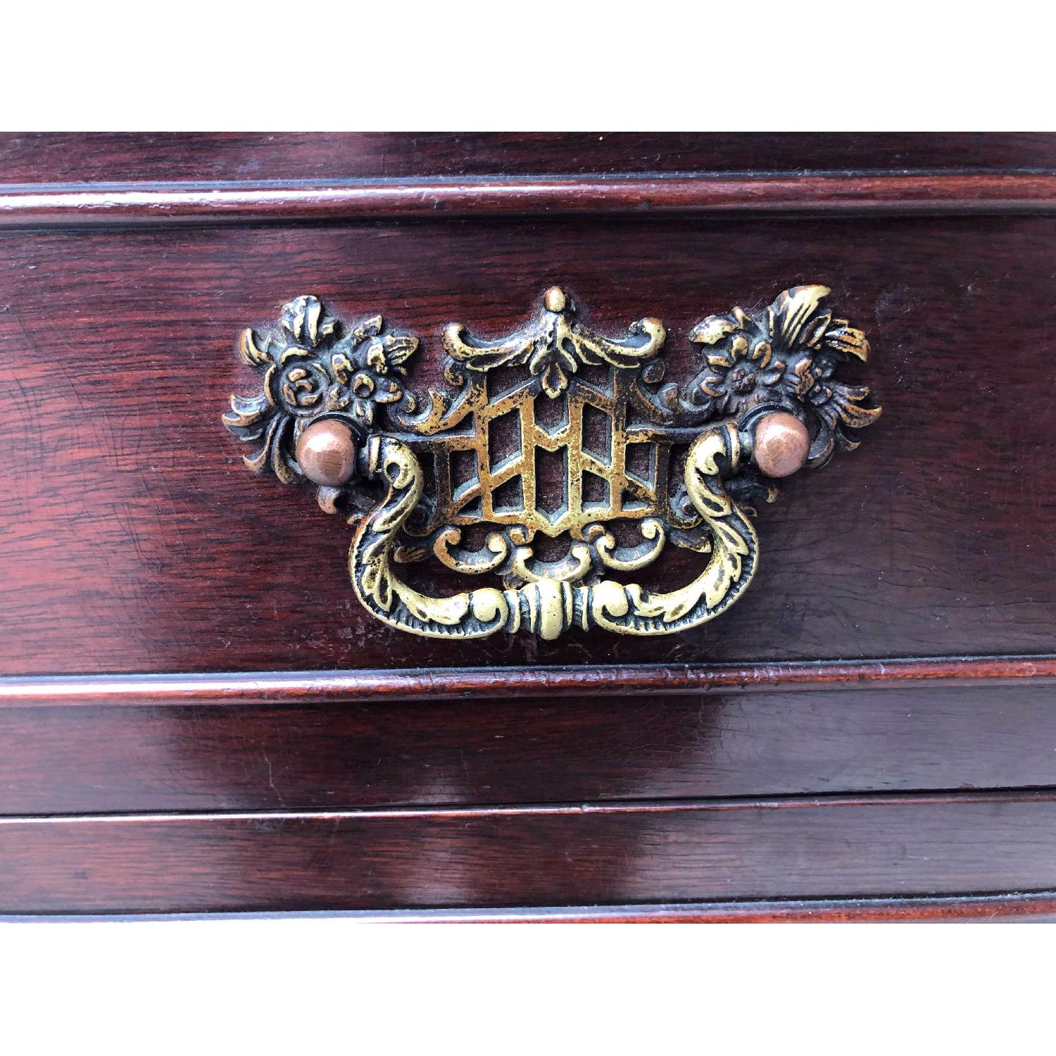 Antique 1930s Cherry Wood Oriental Style Dresser - image-14