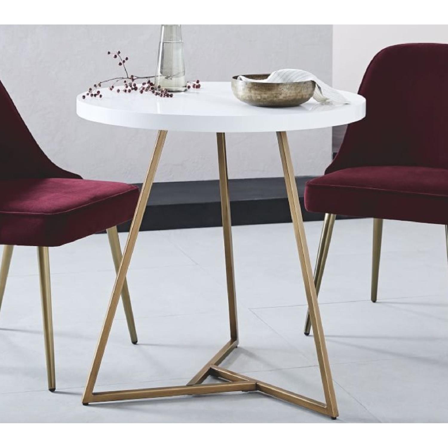 West Elm Lacquer Top Cafe Table - image-1