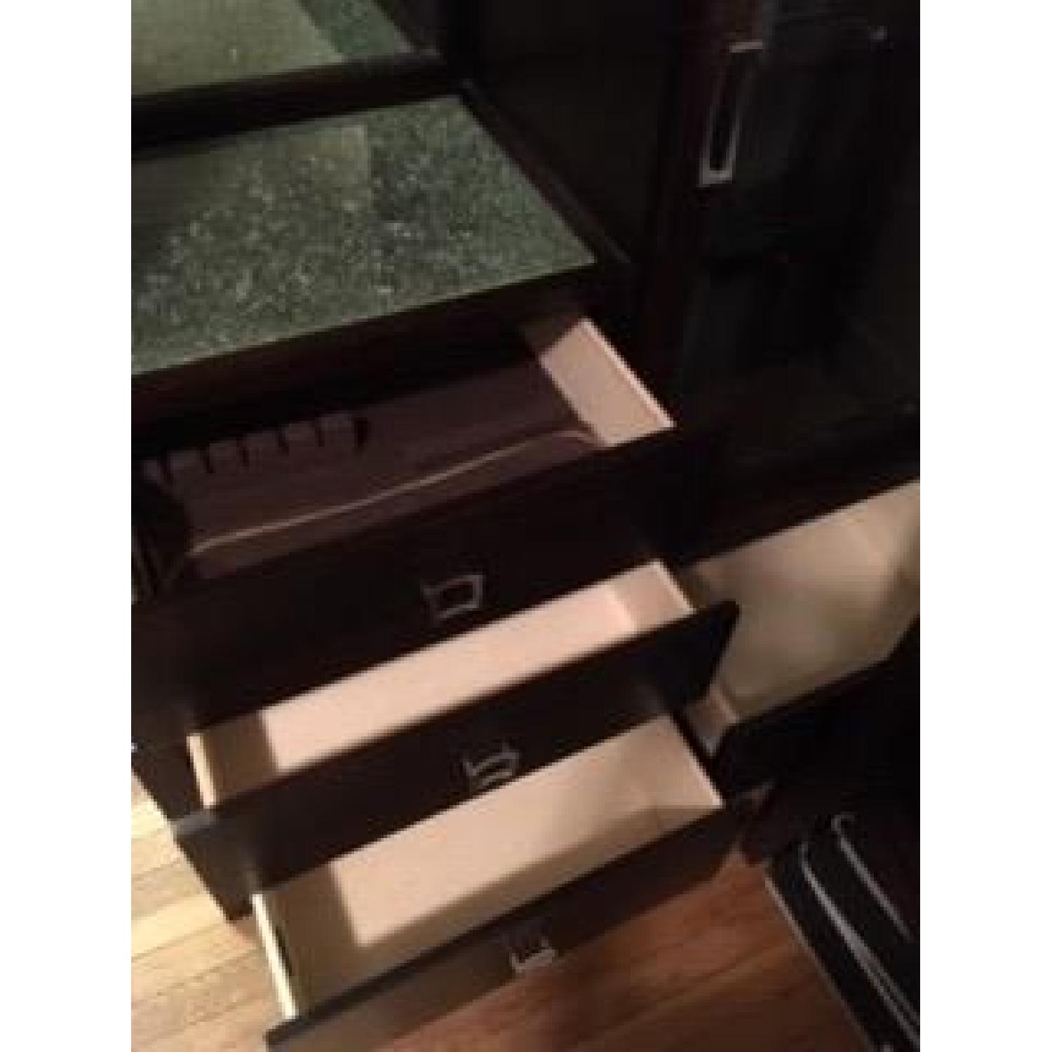 Raymour & Flanigan Spiga Espresso Dark Brown China Cabinet - image-2