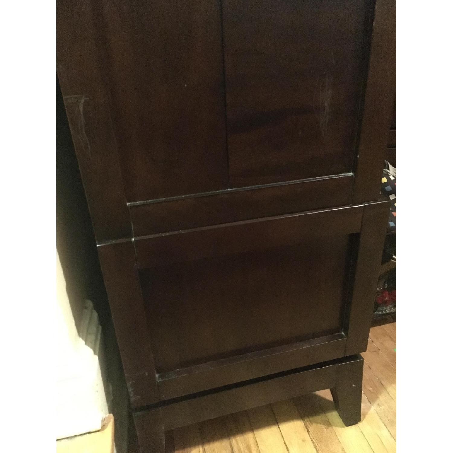 Raymour & Flanigan Spiga Espresso Dark Brown China Cabinet - image-5