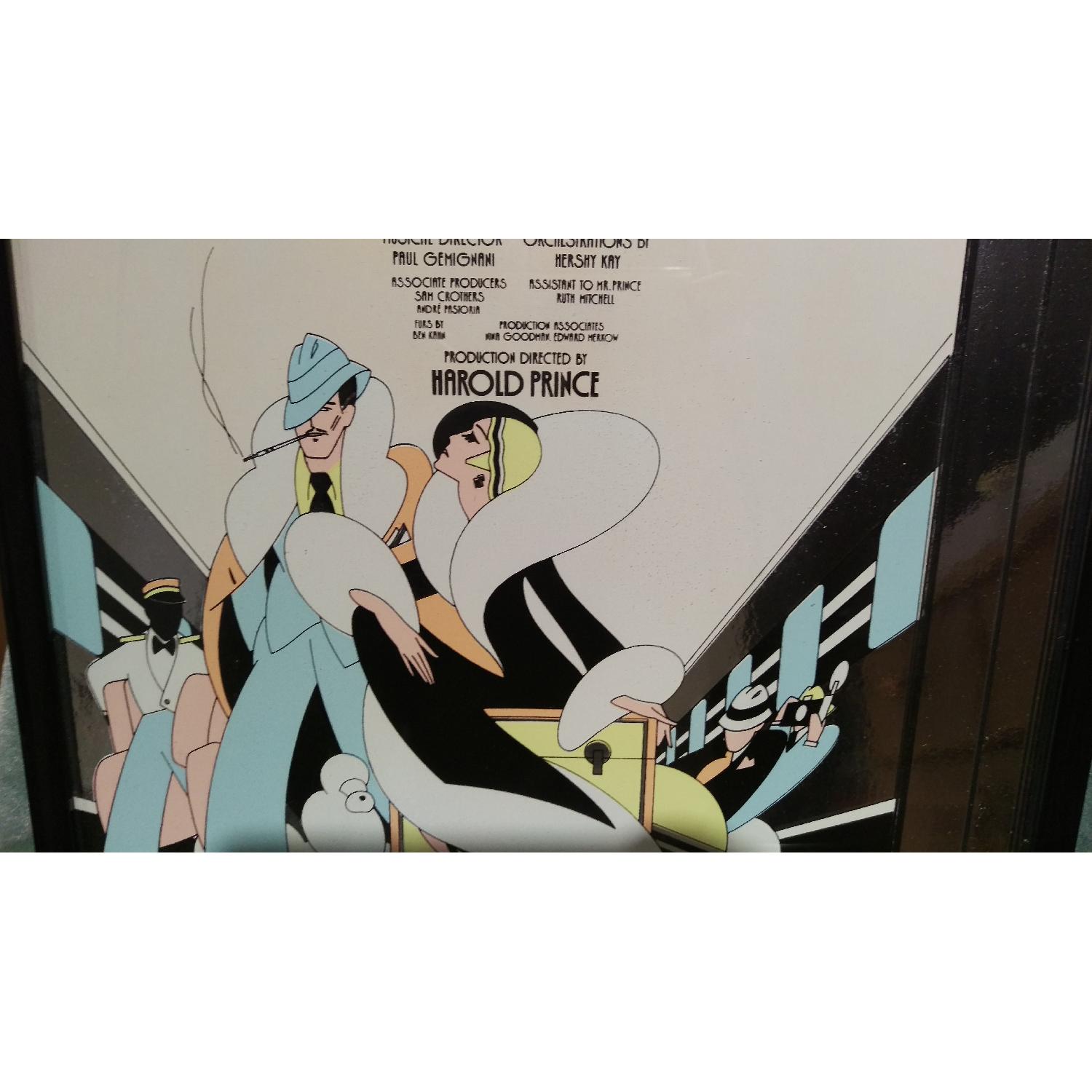 Framed 1970s On The Twentieth Century Broadway Play Sign - image-1