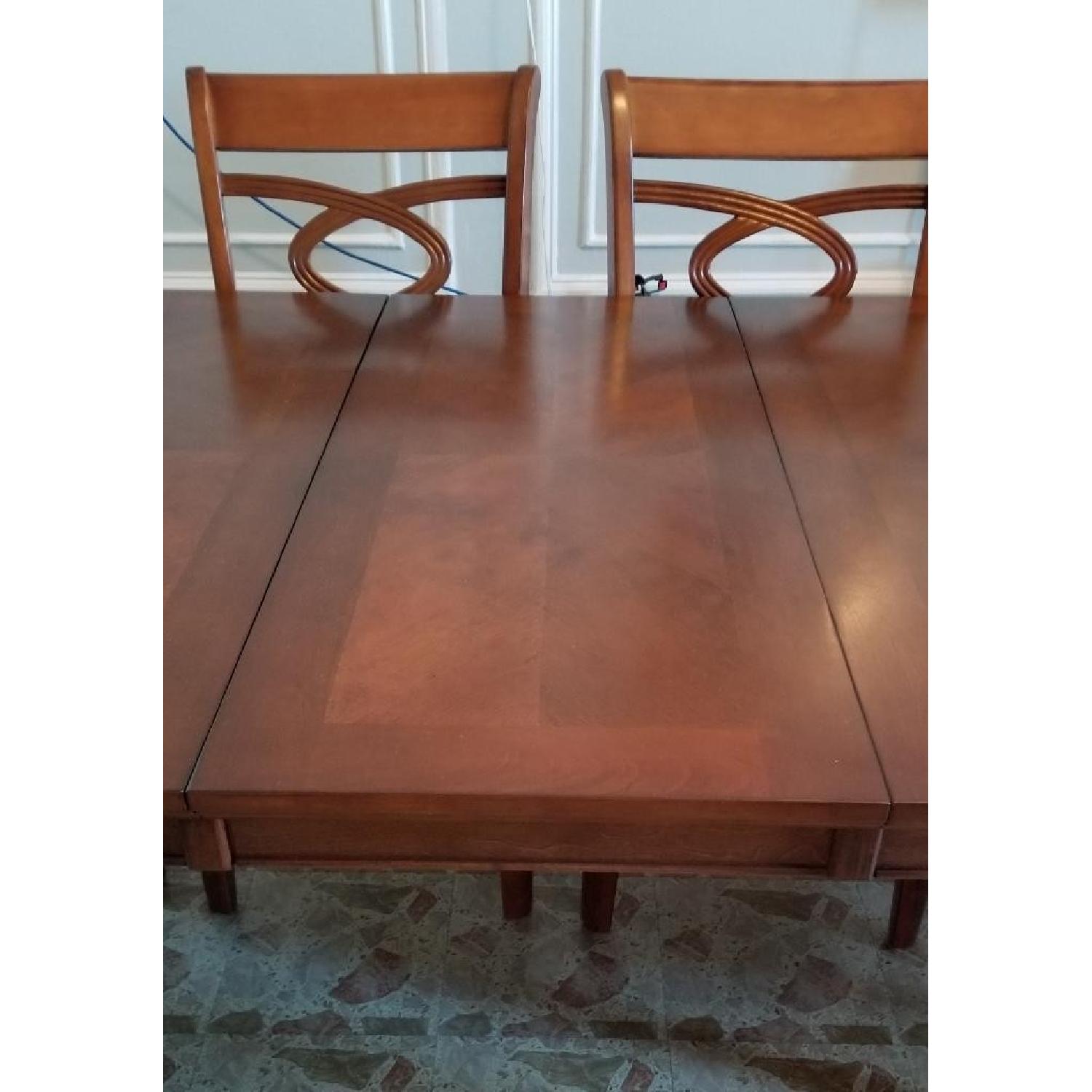 Extendable Dining Table w/ 6 Chairs - image-6