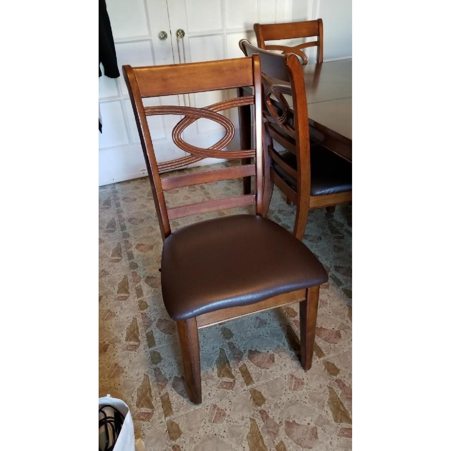 Extendable Dining Table w/ 6 Chairs - image-7