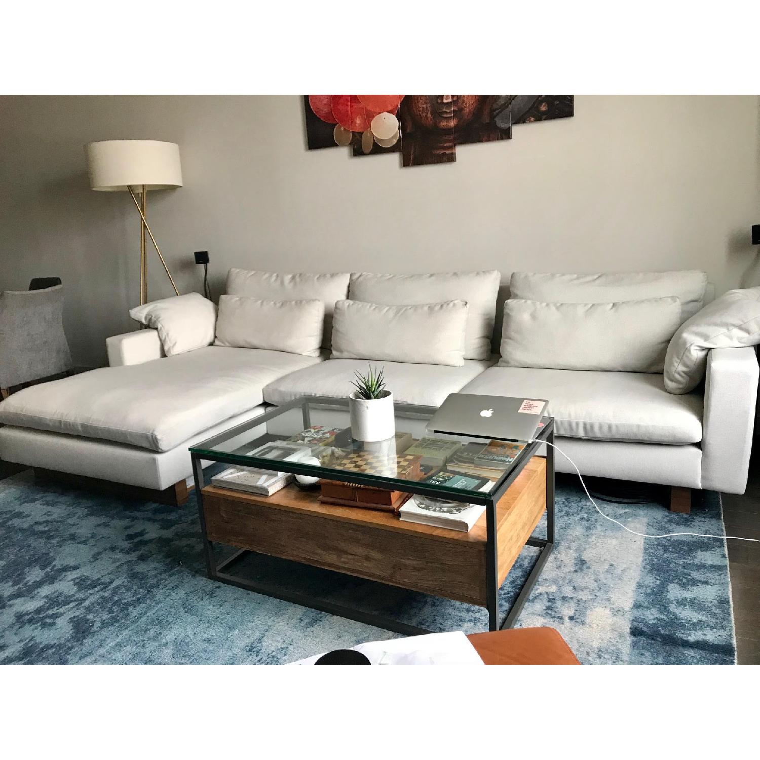 West Elm Harmony Left Chaise Sectional Sofa - image-3