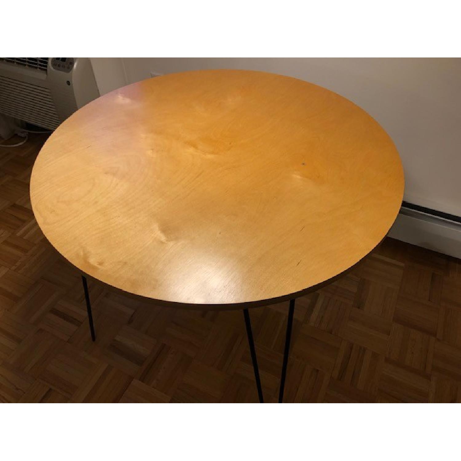 Custom Table Top Dining Table w/ Eames Paperclip Legs AptDeco