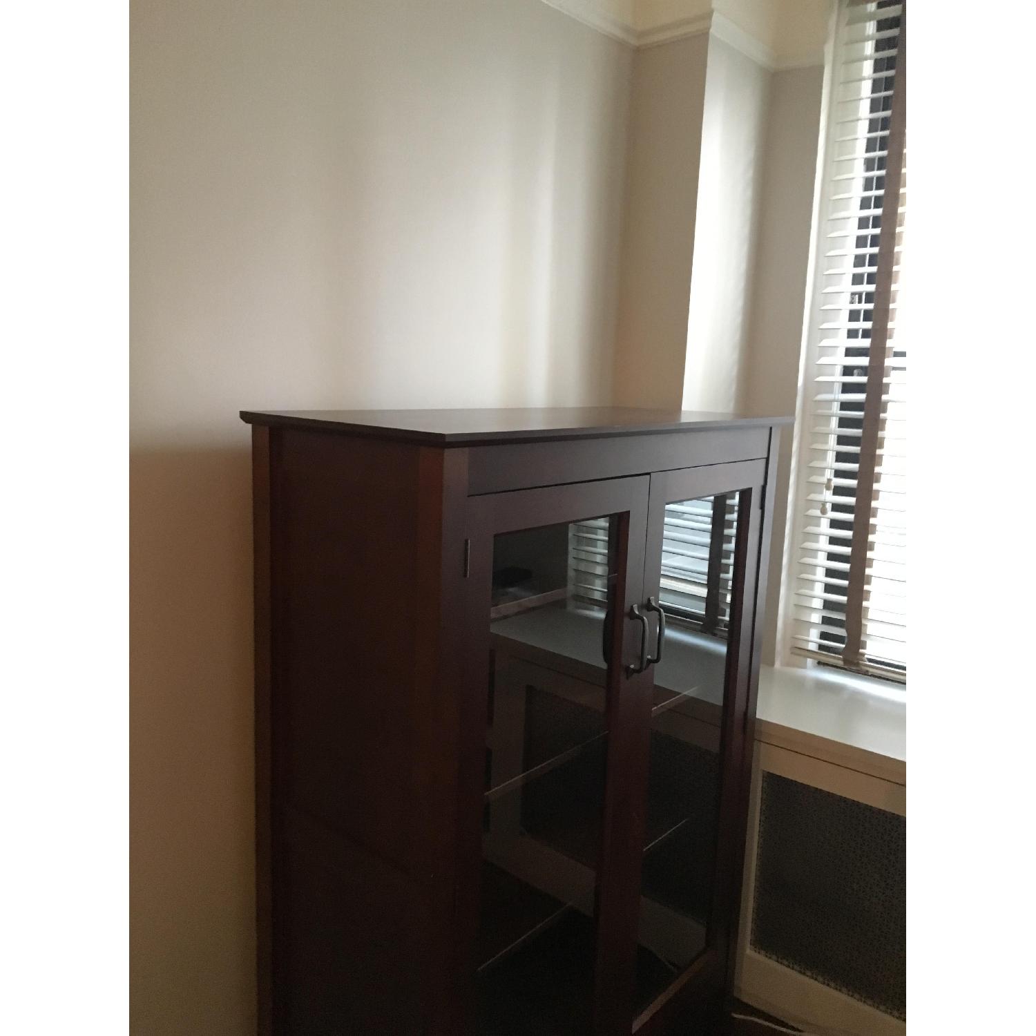 Pottery Barn Bookcase w/ Glass Doors - image-3