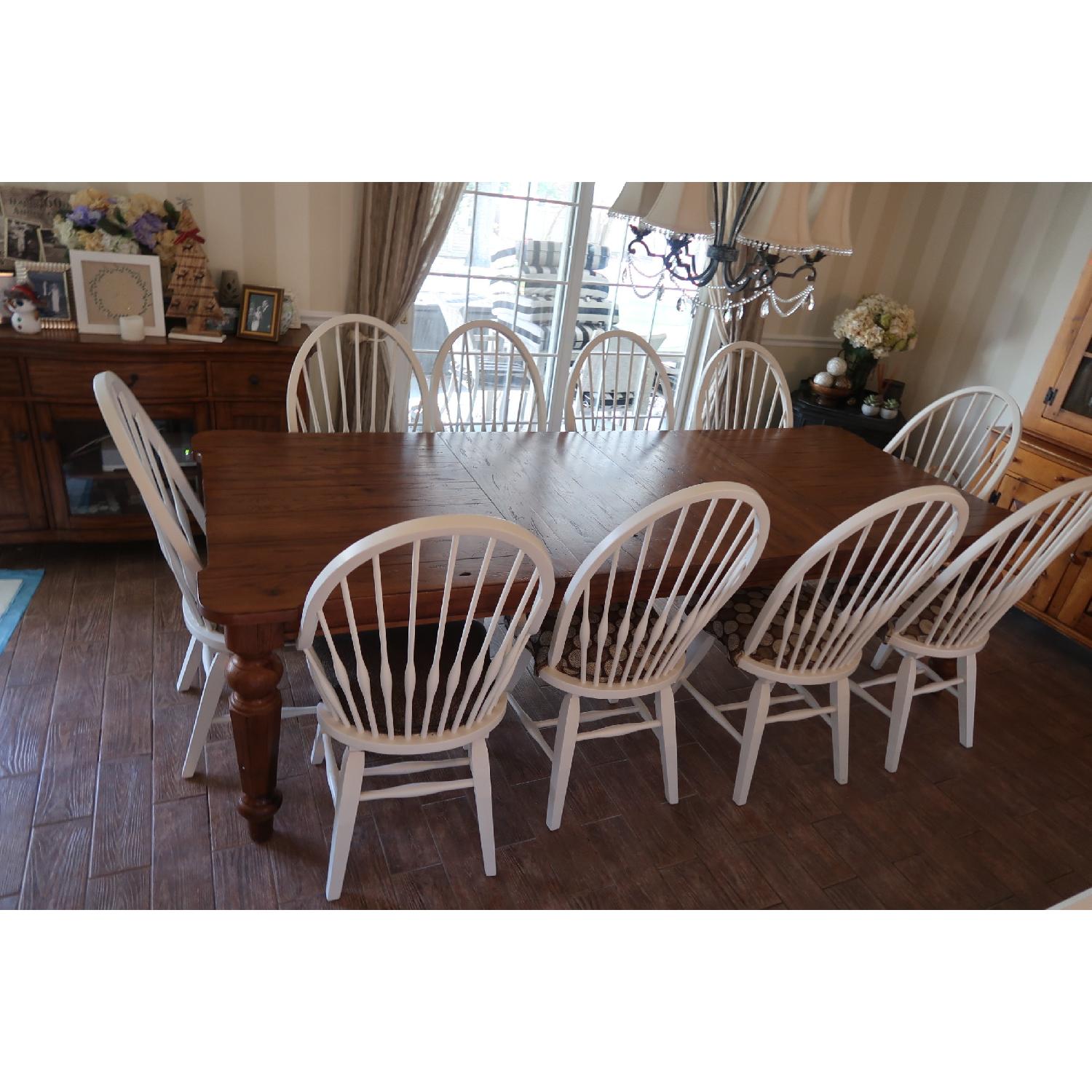 Vintage Solid Oak Dining Table - image-3