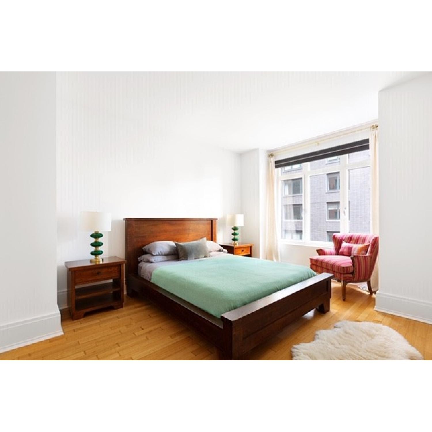 Pottery Barn Mahogany Sumatra Queen Bed - image-1