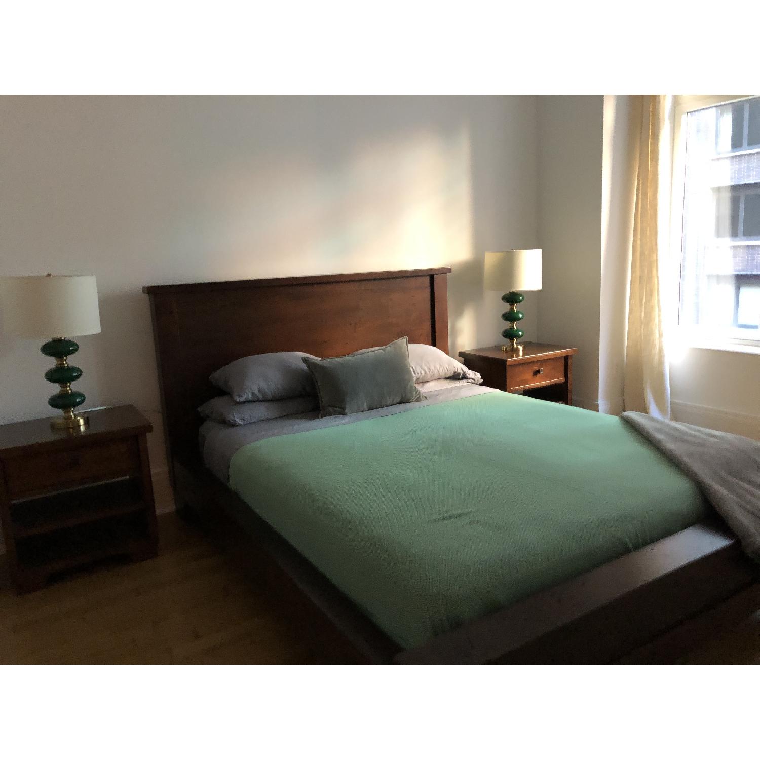 Pottery Barn Mahogany Sumatra Queen Bed - image-2