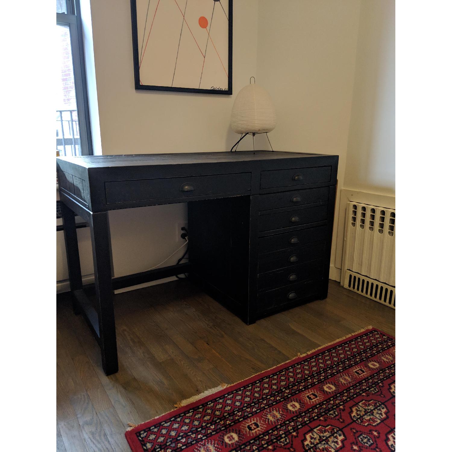 Restoration Hardware Printmaker's Wooden Desk - image-2