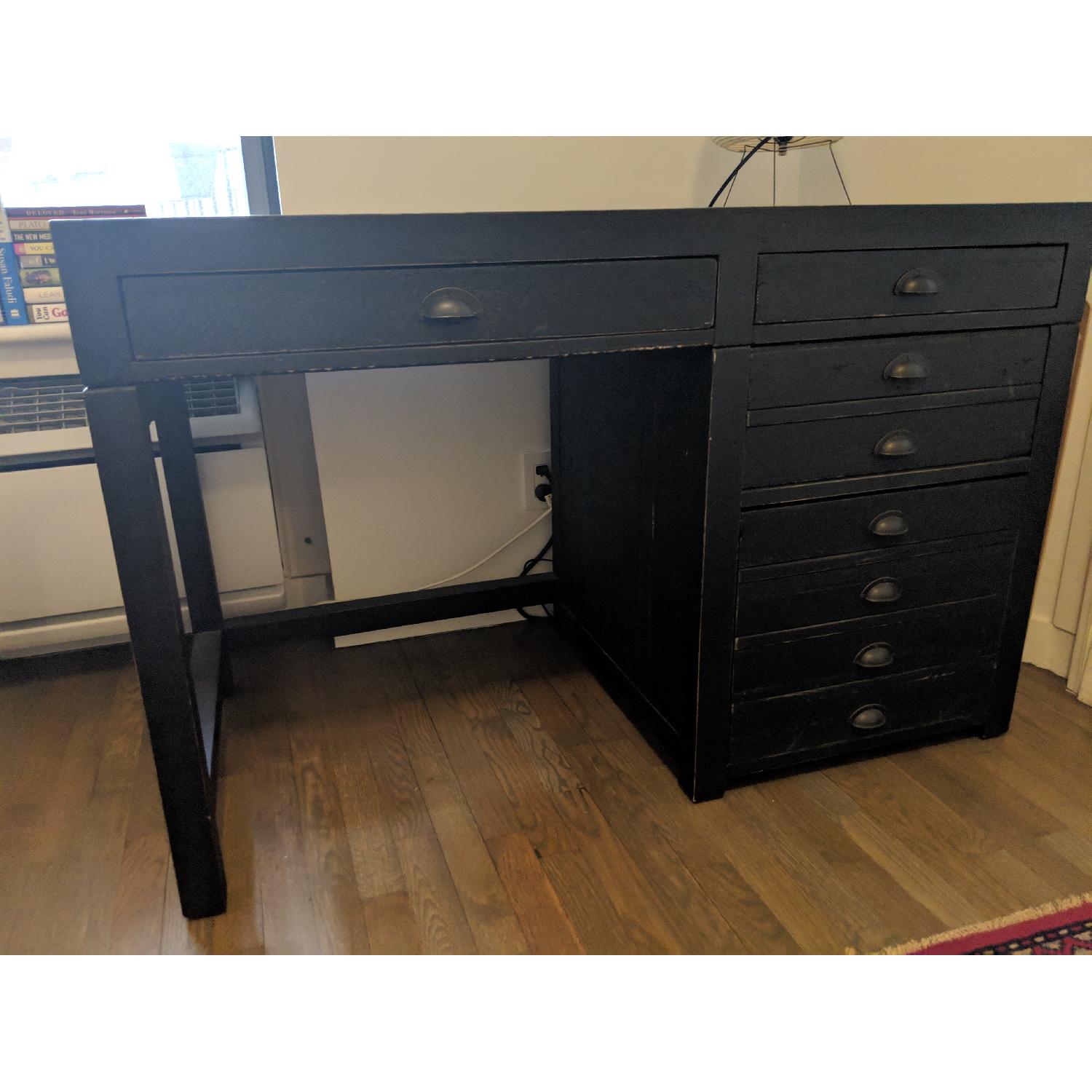 Restoration Hardware Printmaker's Wooden Desk - image-4