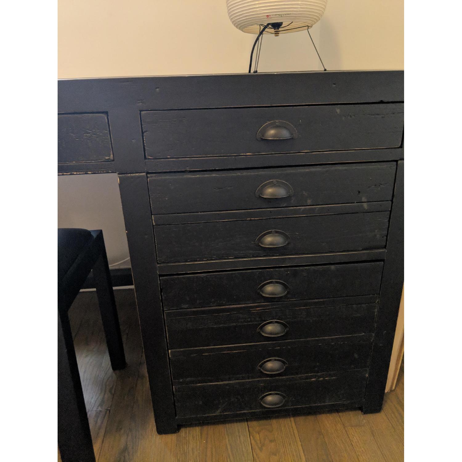 Restoration Hardware Printmaker's Wooden Desk - image-5