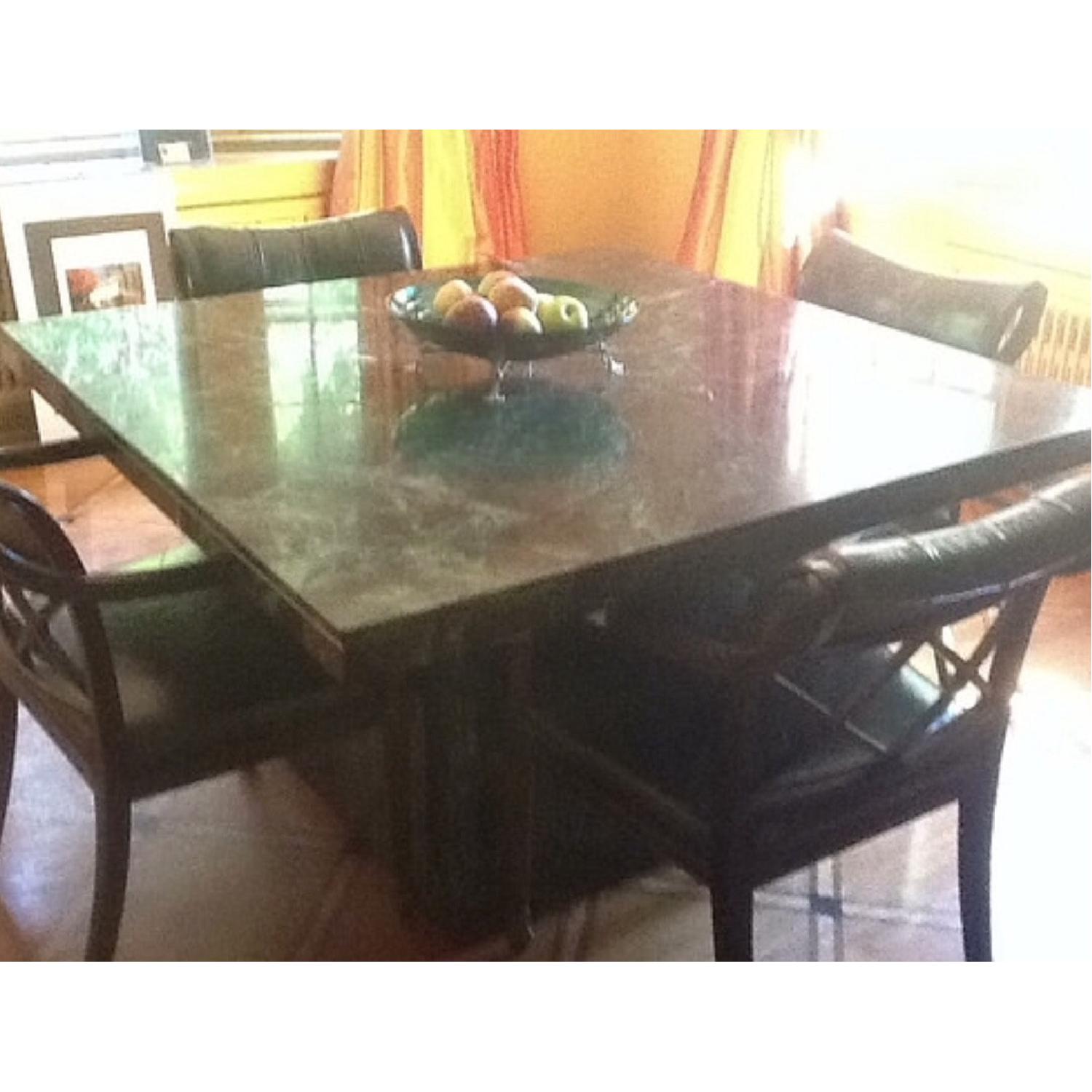 Marble Craftsman Italian Marble Table in Verde Green - image-2