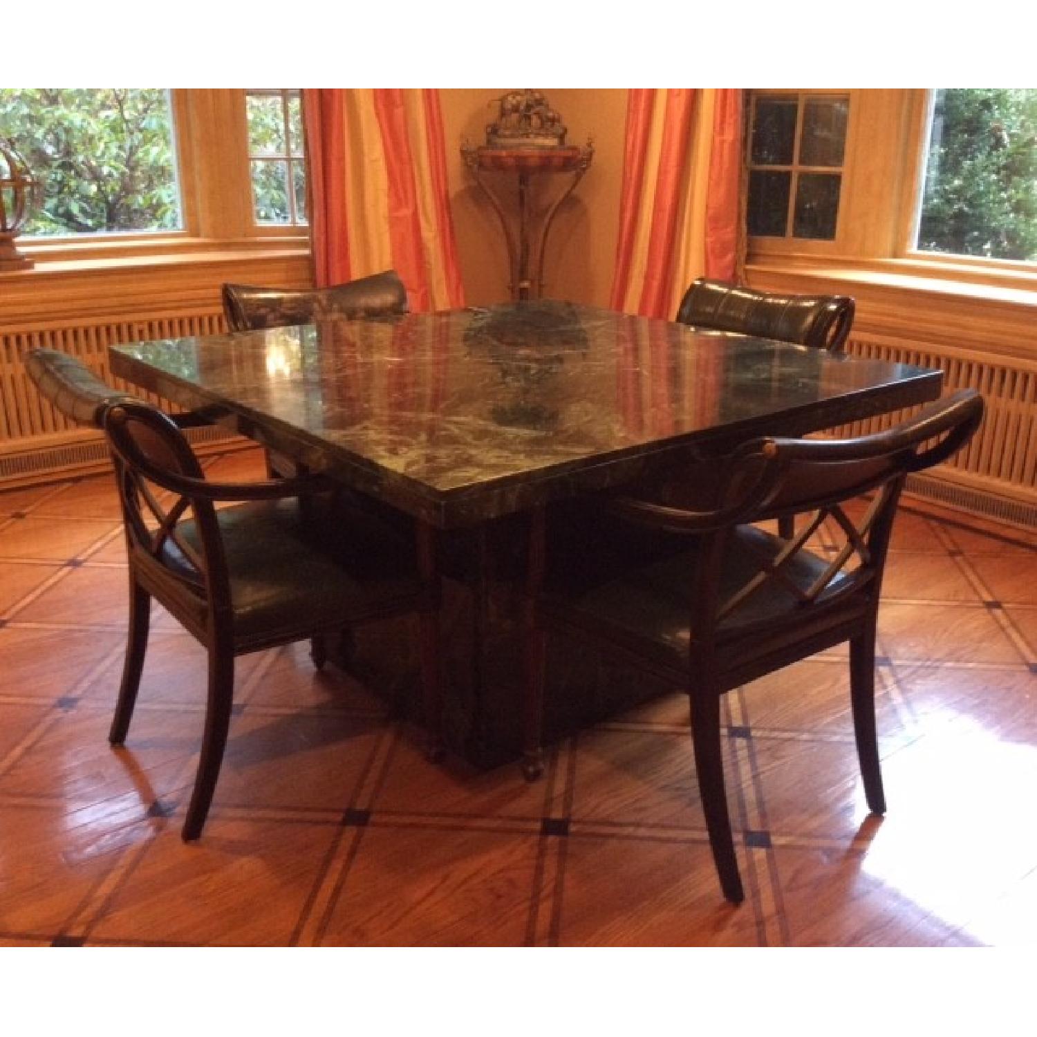 Marble Craftsman Italian Marble Table in Verde Green - image-3