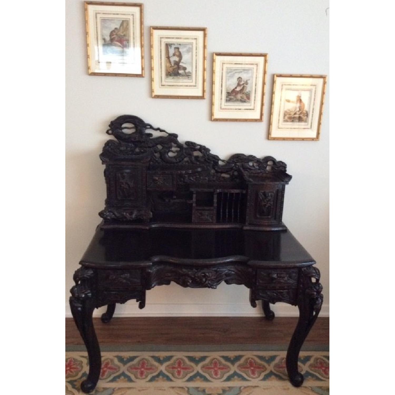 Antique Oriental Desk - image-1