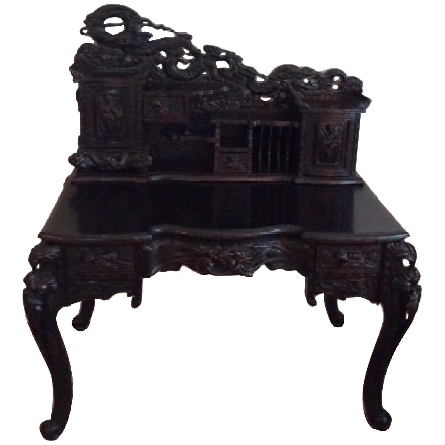 Antique Oriental Desk - image-0