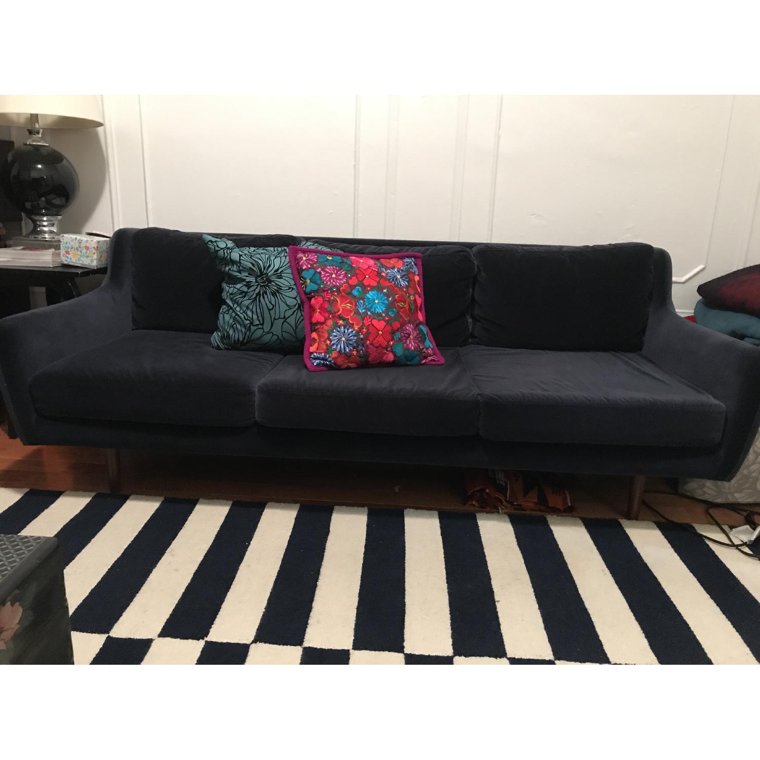 Article Matrix Velvet Blue Sofa - image-1