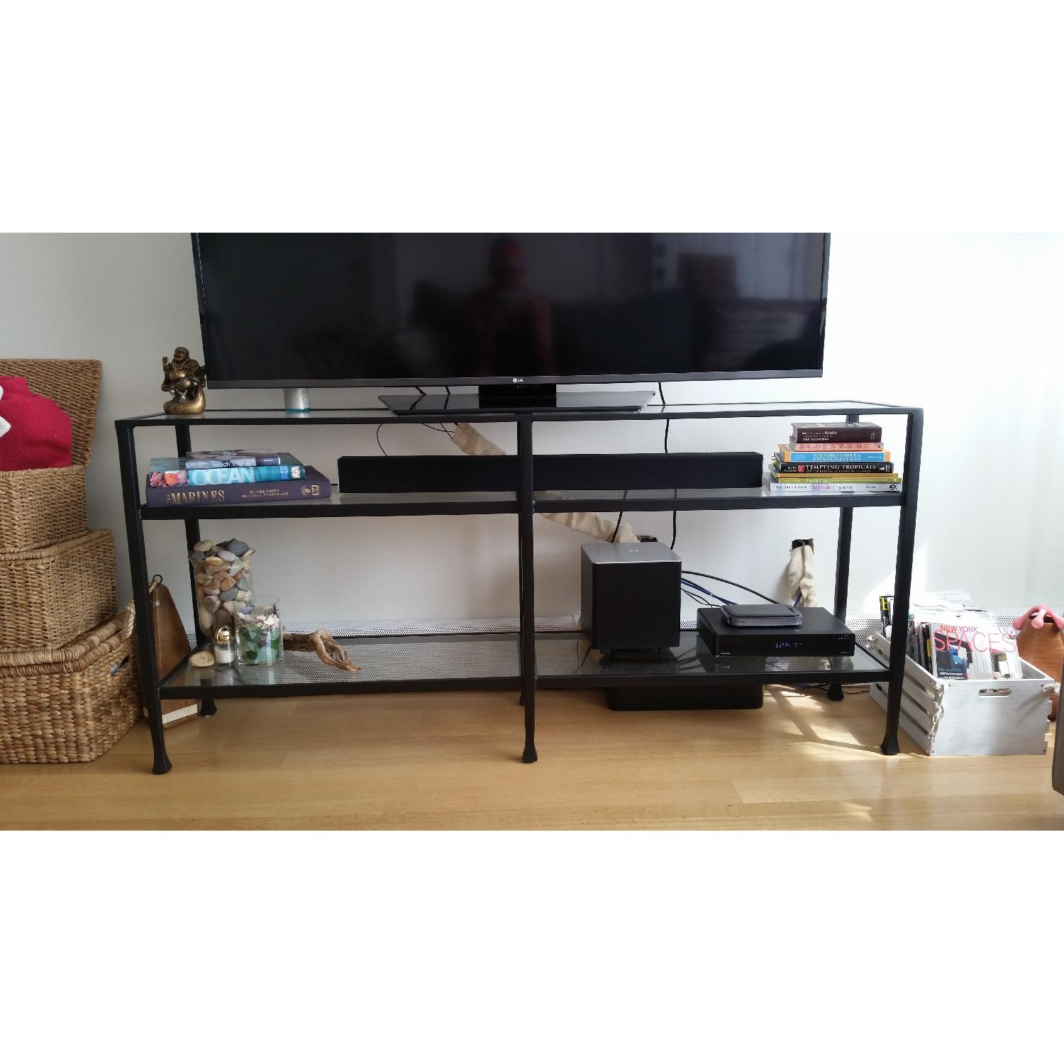 Pottery Barn Console Table in Bronze Finish - image-2