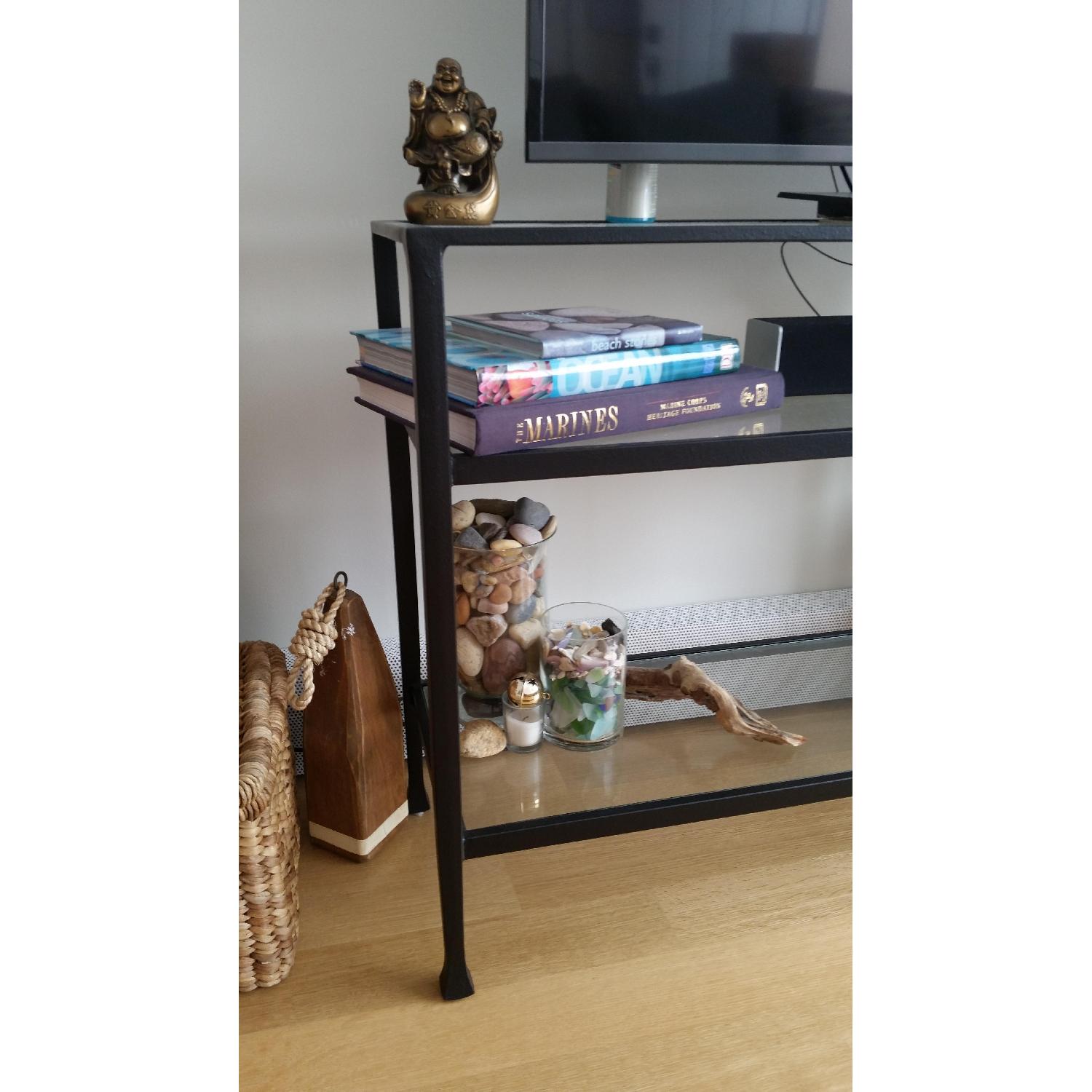Pottery Barn Console Table in Bronze Finish - image-3
