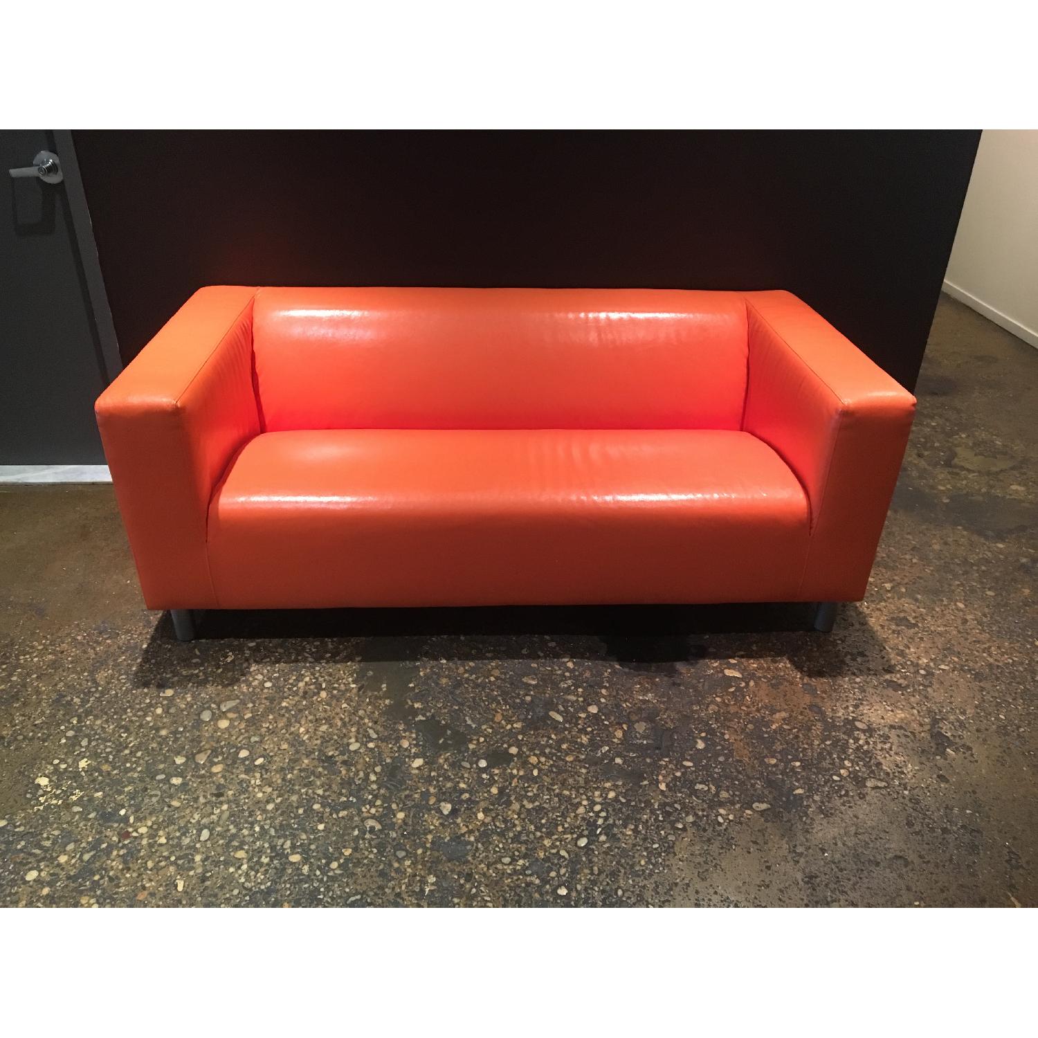 Ikea Orange 2-Seater Couch - image-1