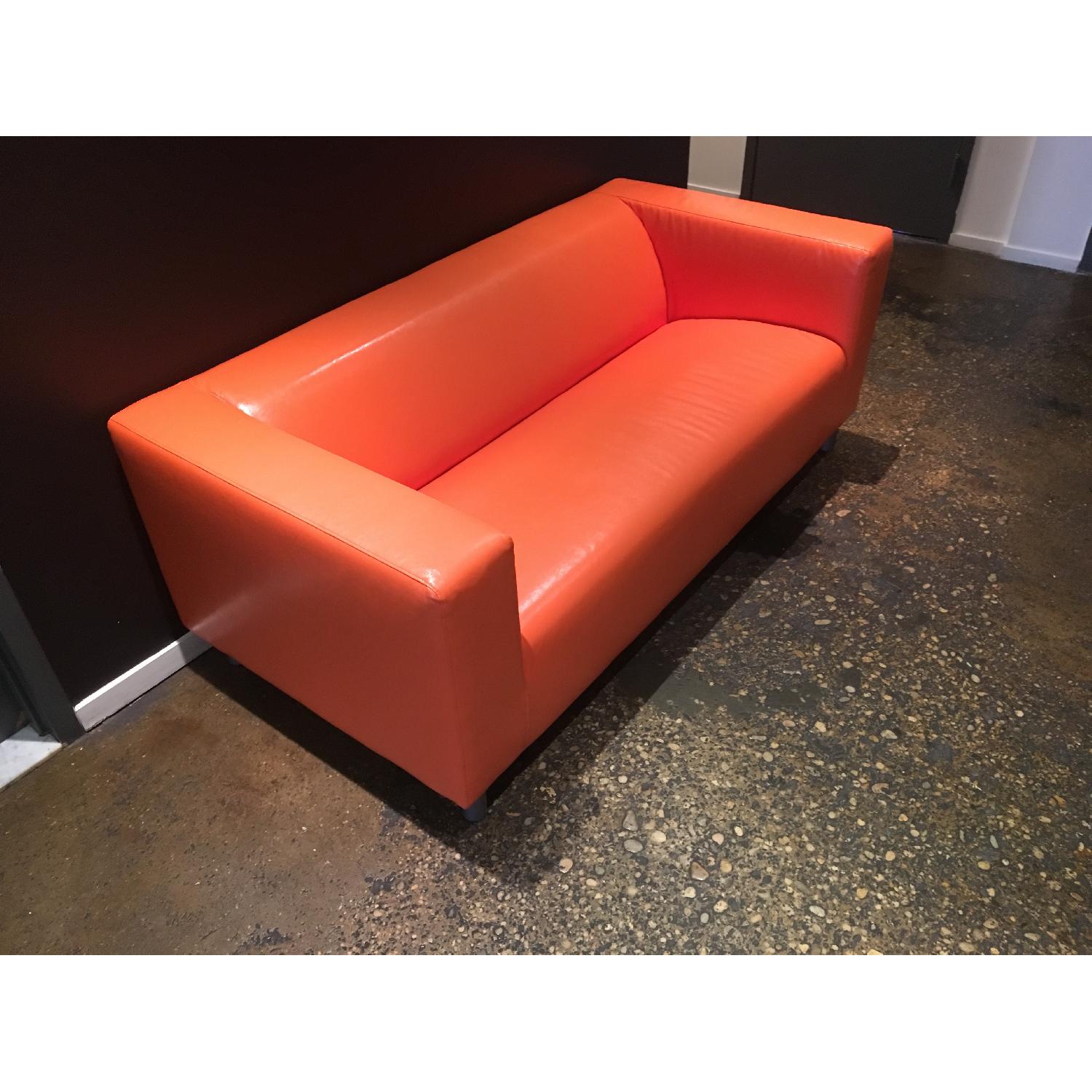 Ikea Orange 2-Seater Couch - image-6
