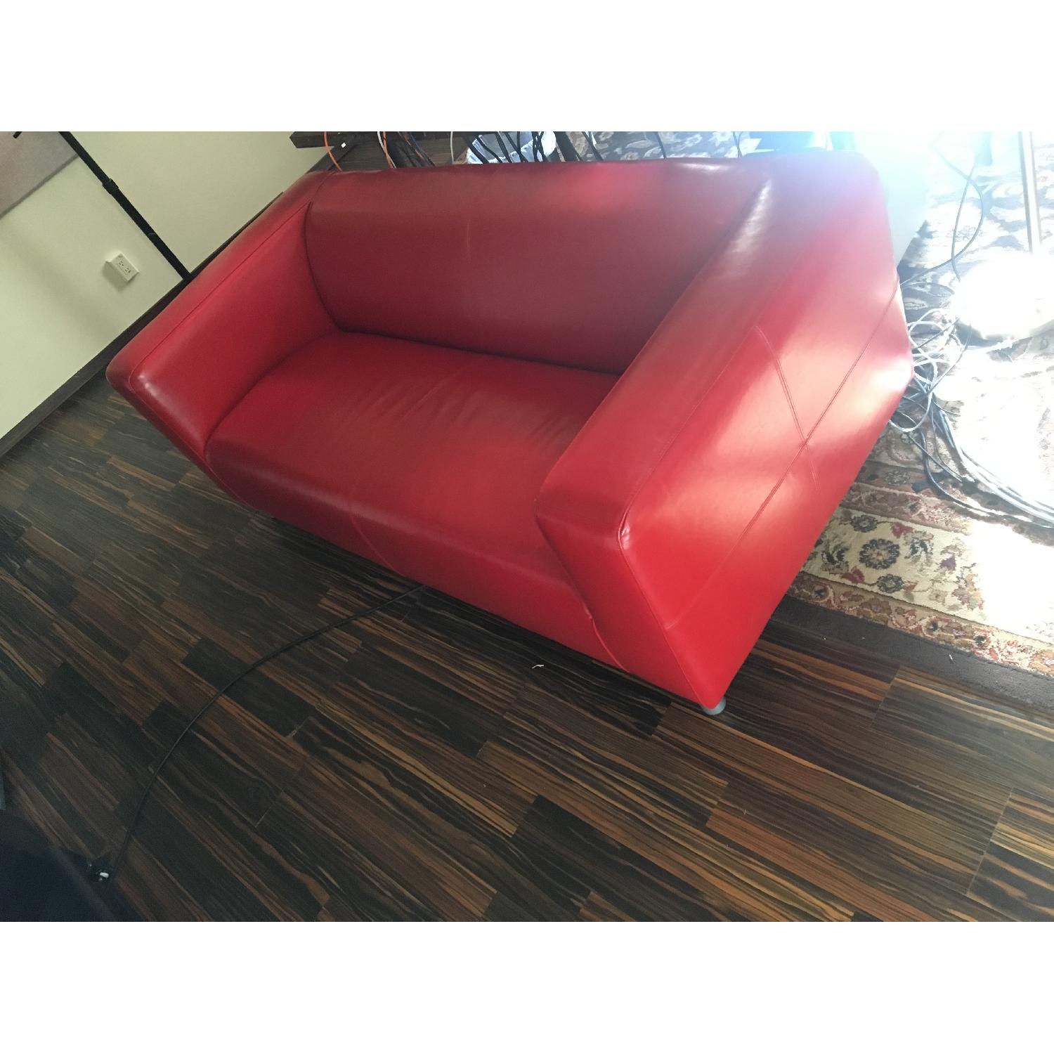 Ikea Red 2-Seater Couch - image-2