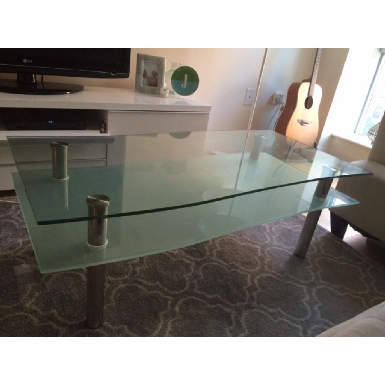 Double Pane Glass Coffee Table - image-3