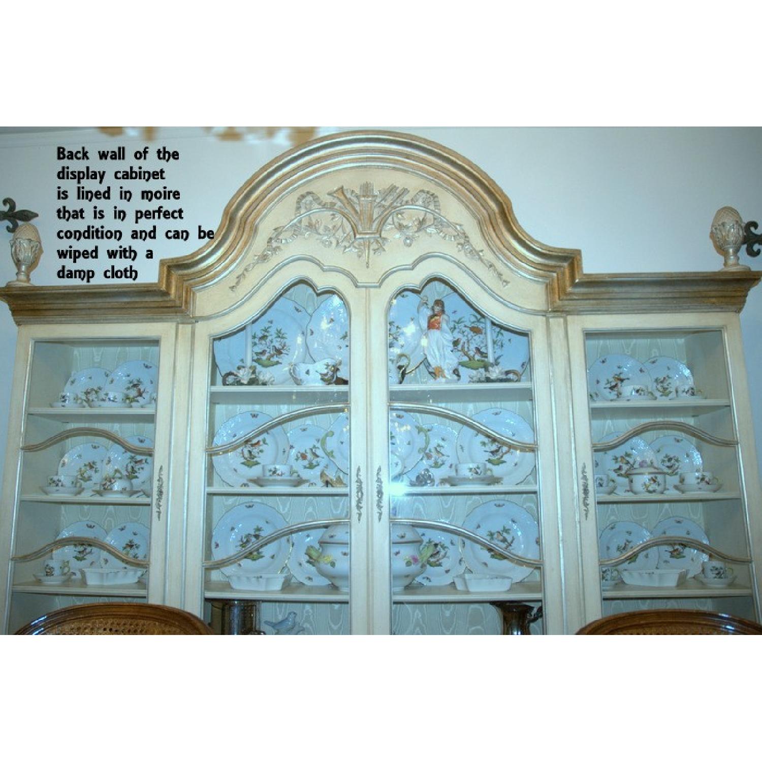 French Provincial Louis XV Style Lighted China Cabinet - image-2