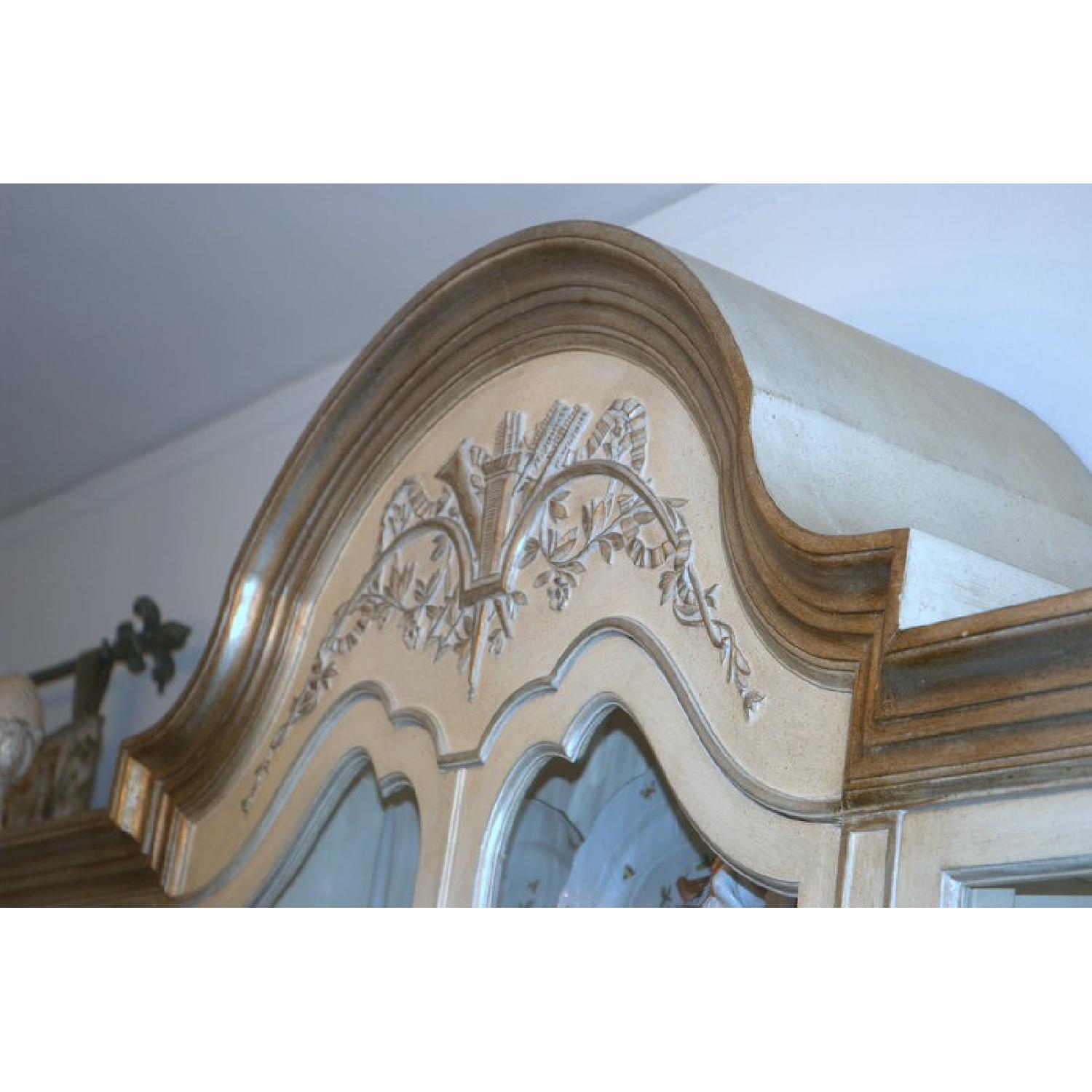 French Provincial Louis XV Style Lighted China Cabinet - image-11