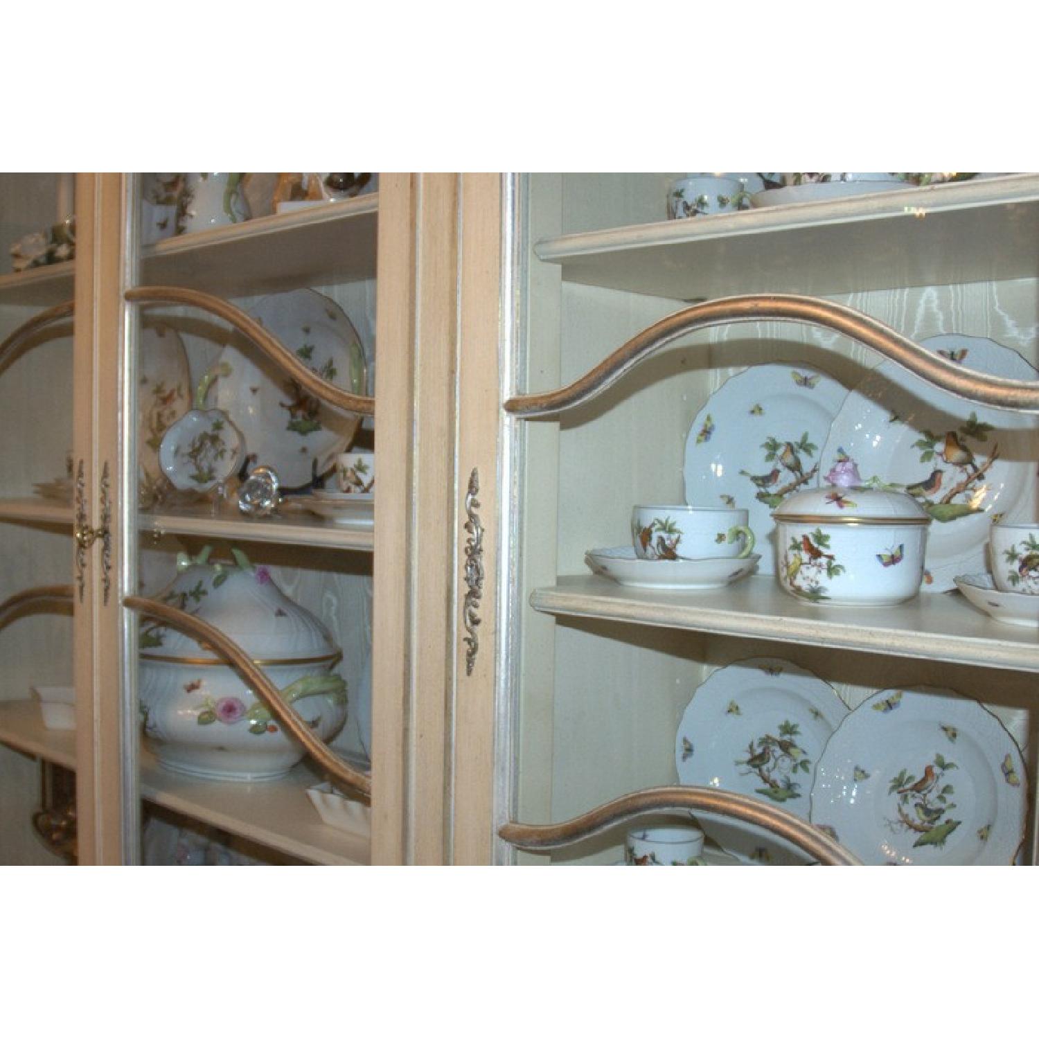 French Provincial Louis XV Style Lighted China Cabinet - image-12
