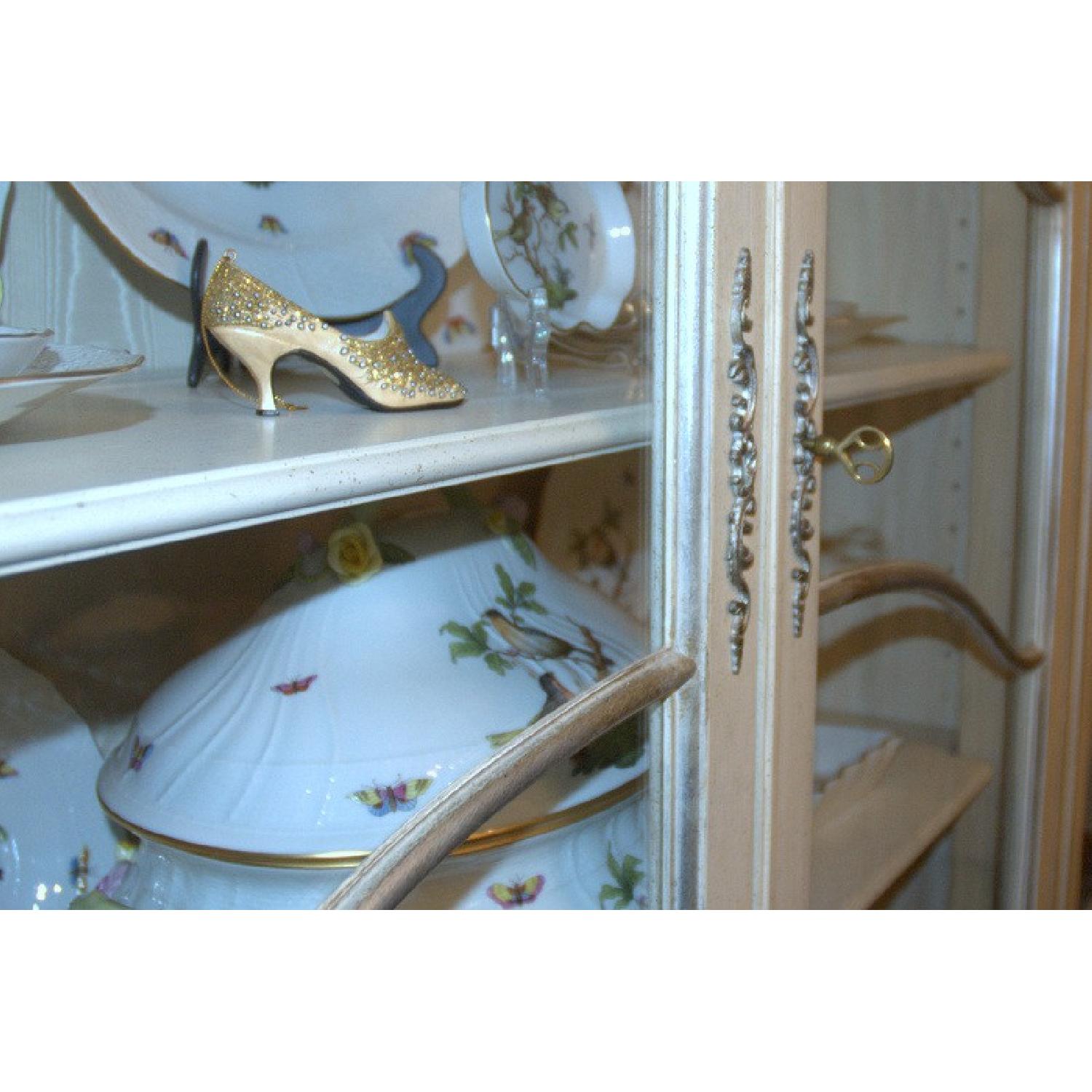 French Provincial Louis XV Style Lighted China Cabinet - image-13