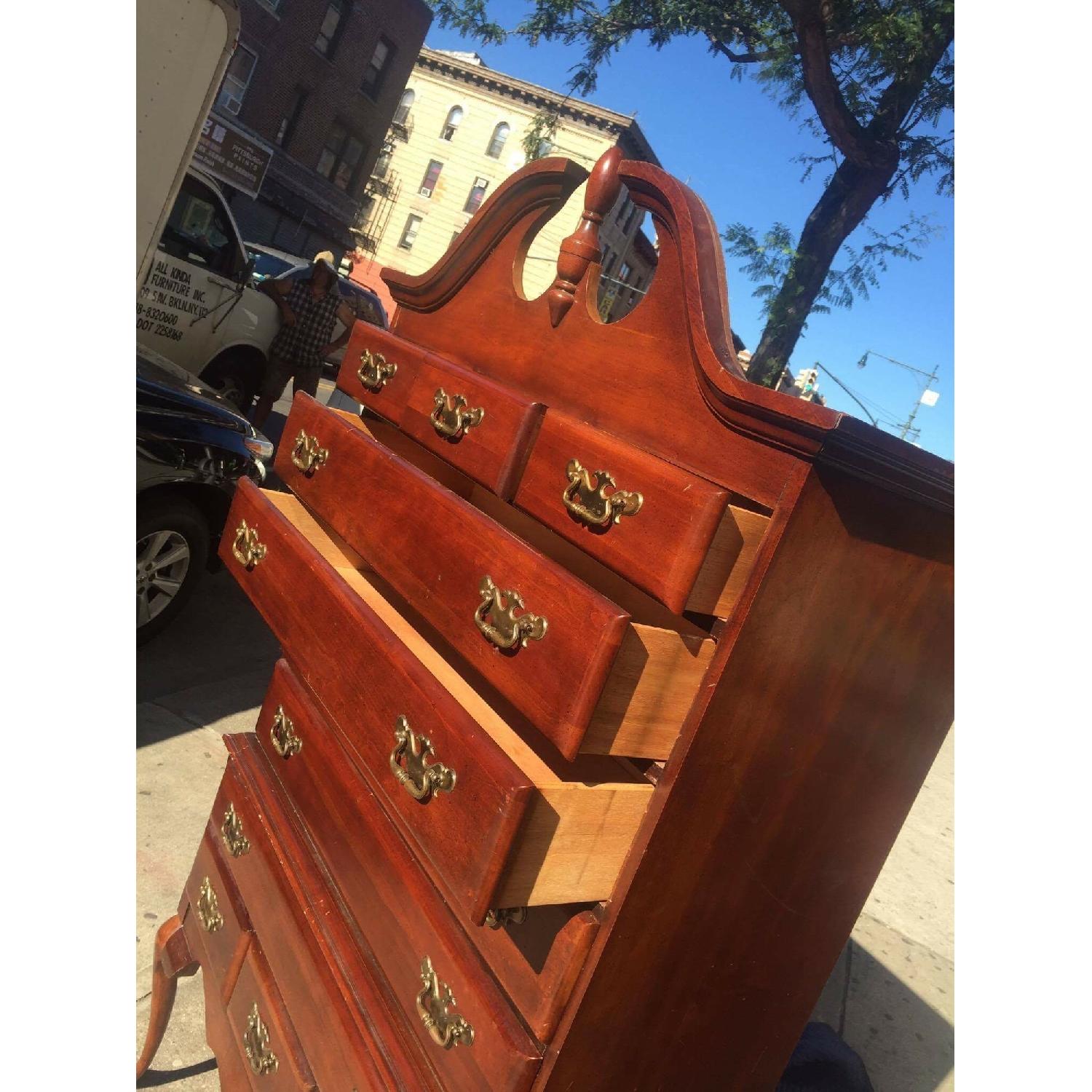 Lea Furniture High Boy Tall Dresser w/ Queen Anne Legs - image-11