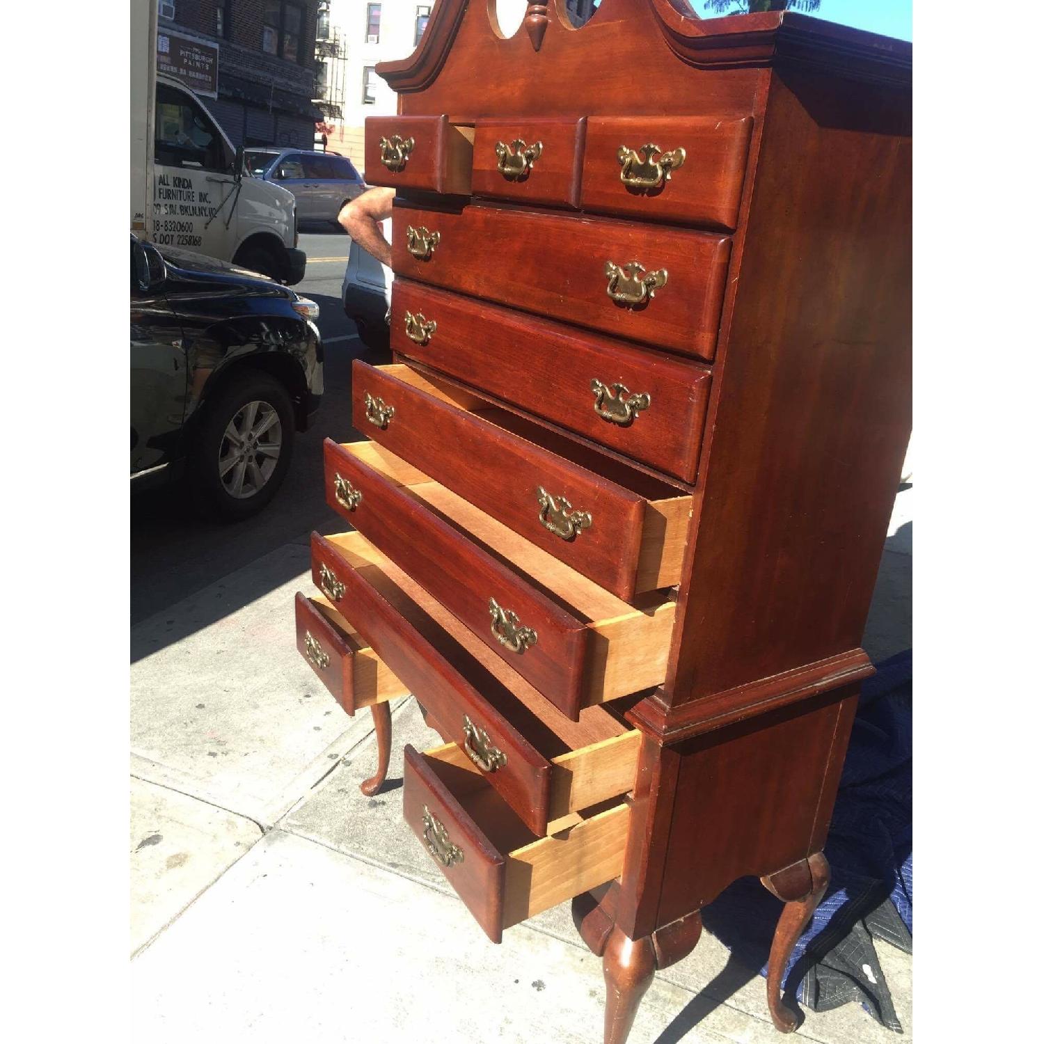 Lea Furniture High Boy Tall Dresser w/ Queen Anne Legs AptDeco