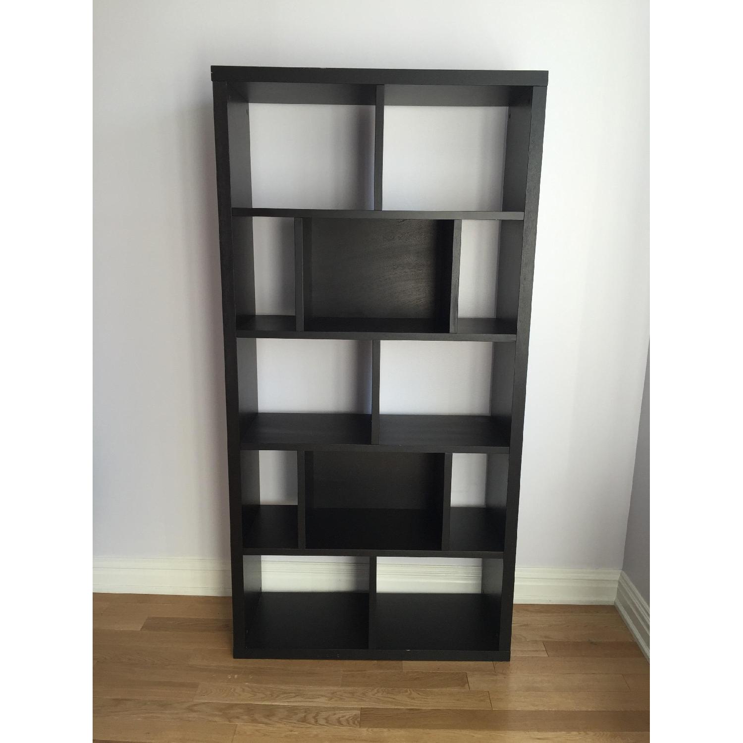 West Elm Rectangle Cutout Bookcase - image-1