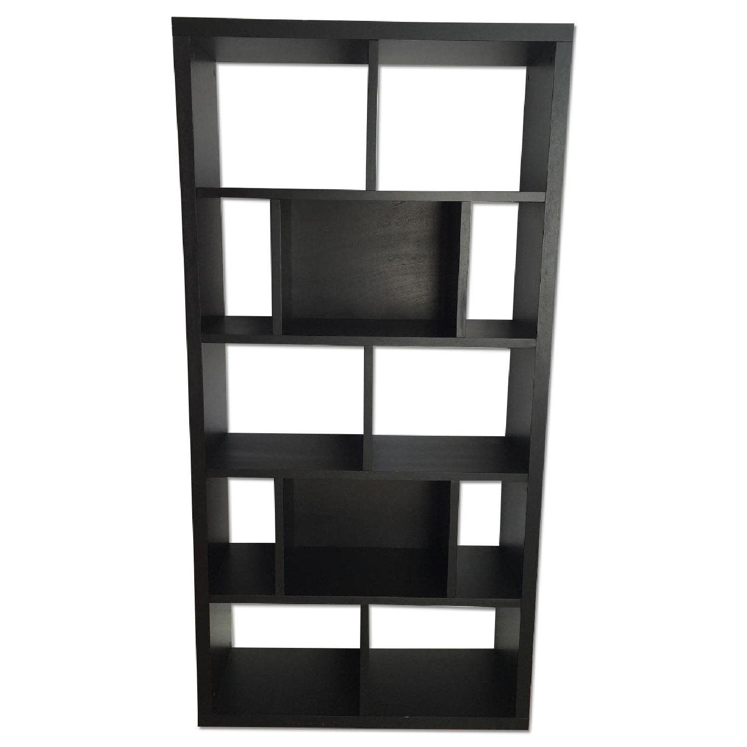 West Elm Rectangle Cutout Bookcase - image-0
