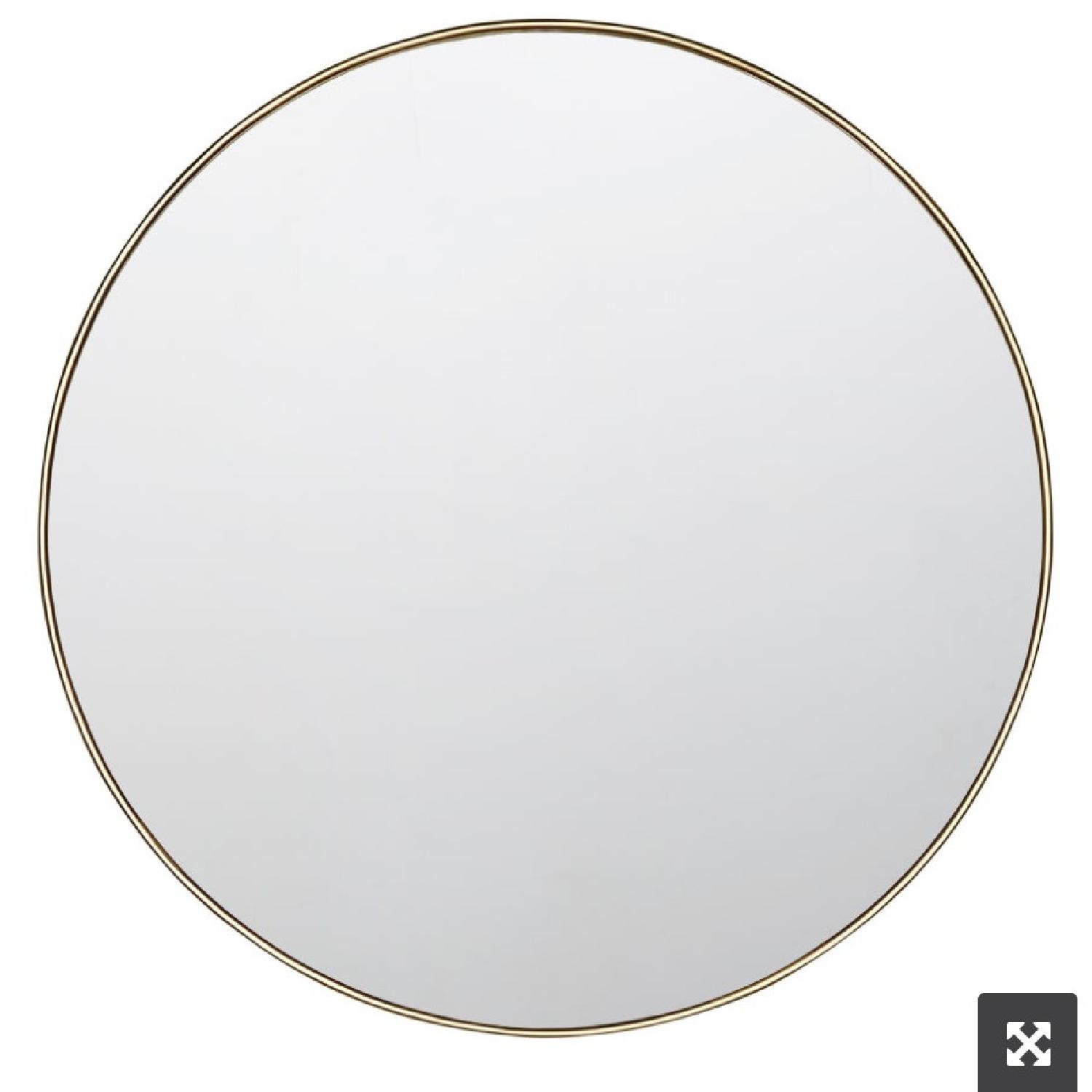 Rejuvenation Round Brass Mirror - image-5