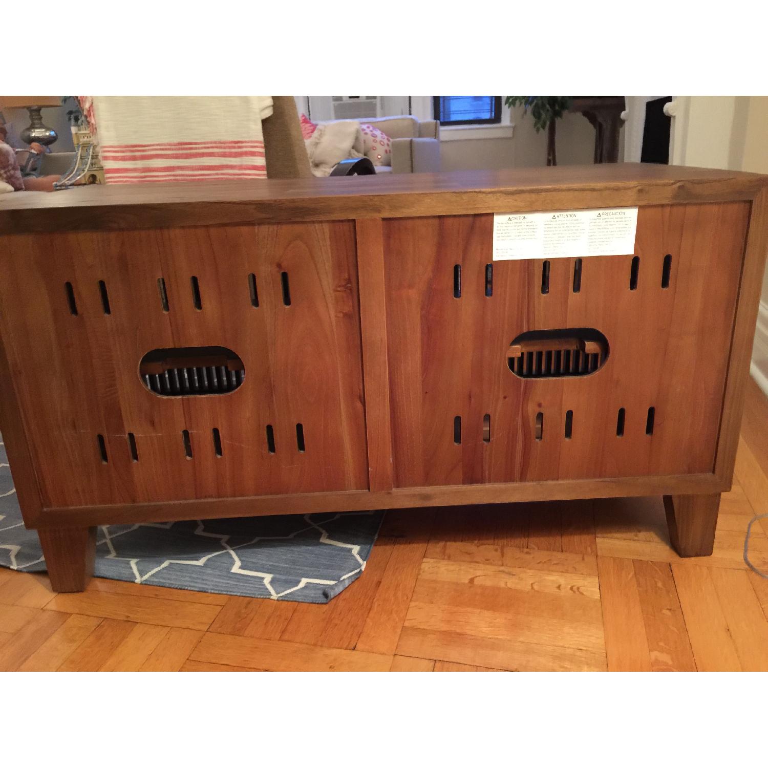 Crate & Barrel Marin Shiitake Media Console - image-7